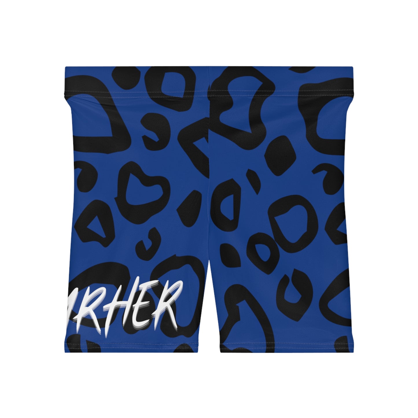 URHER Biker Shorts Royal blue - XS / Brushed Faux Suede - All Over Prints