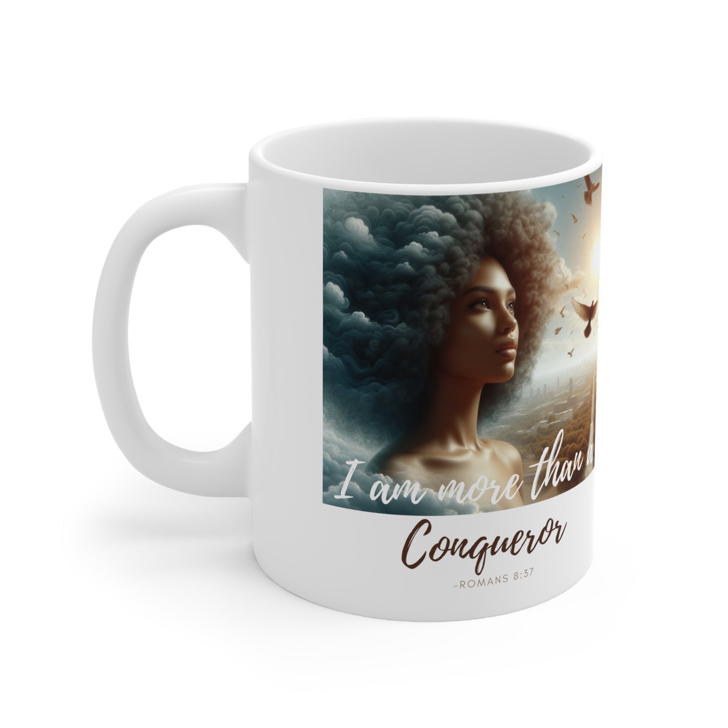 Romans 8:37 Ceramic Mug 11oz - 11oz - Mug