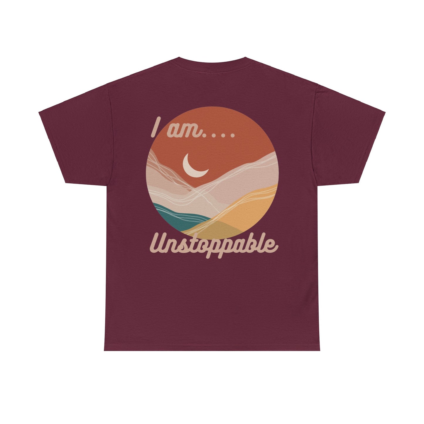 Unstoppable Unisex Heavy Cotton Tee - Maroon / S - T-Shirt