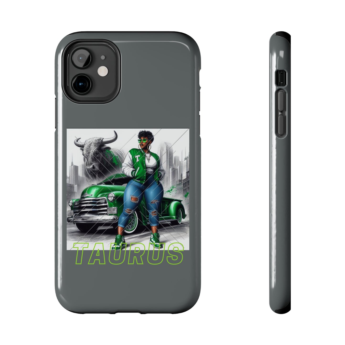 Taurus Grey Tough Phone Cases - iPhone 11 - Phone Case