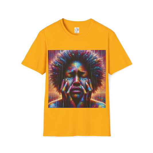 Colorful tears Tee - Gold / S - T-Shirt