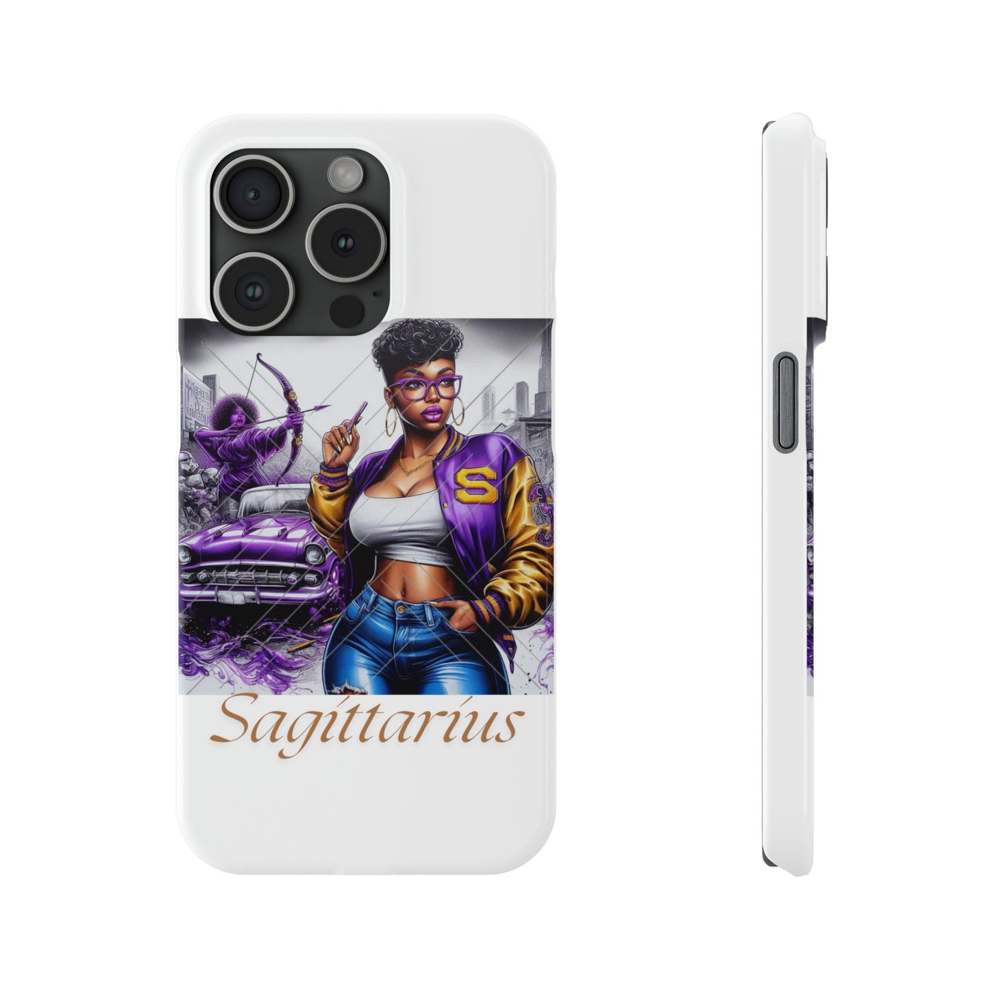 Sagittarius Slim Phone Cases - iPhone 15 Pro - Phone Case