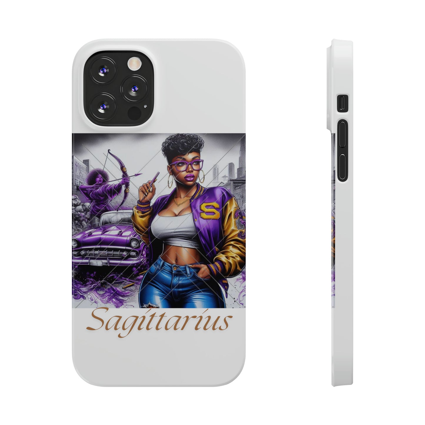 Sagittarius Slim Phone Cases - iPhone 12/12 Pro - Phone Case