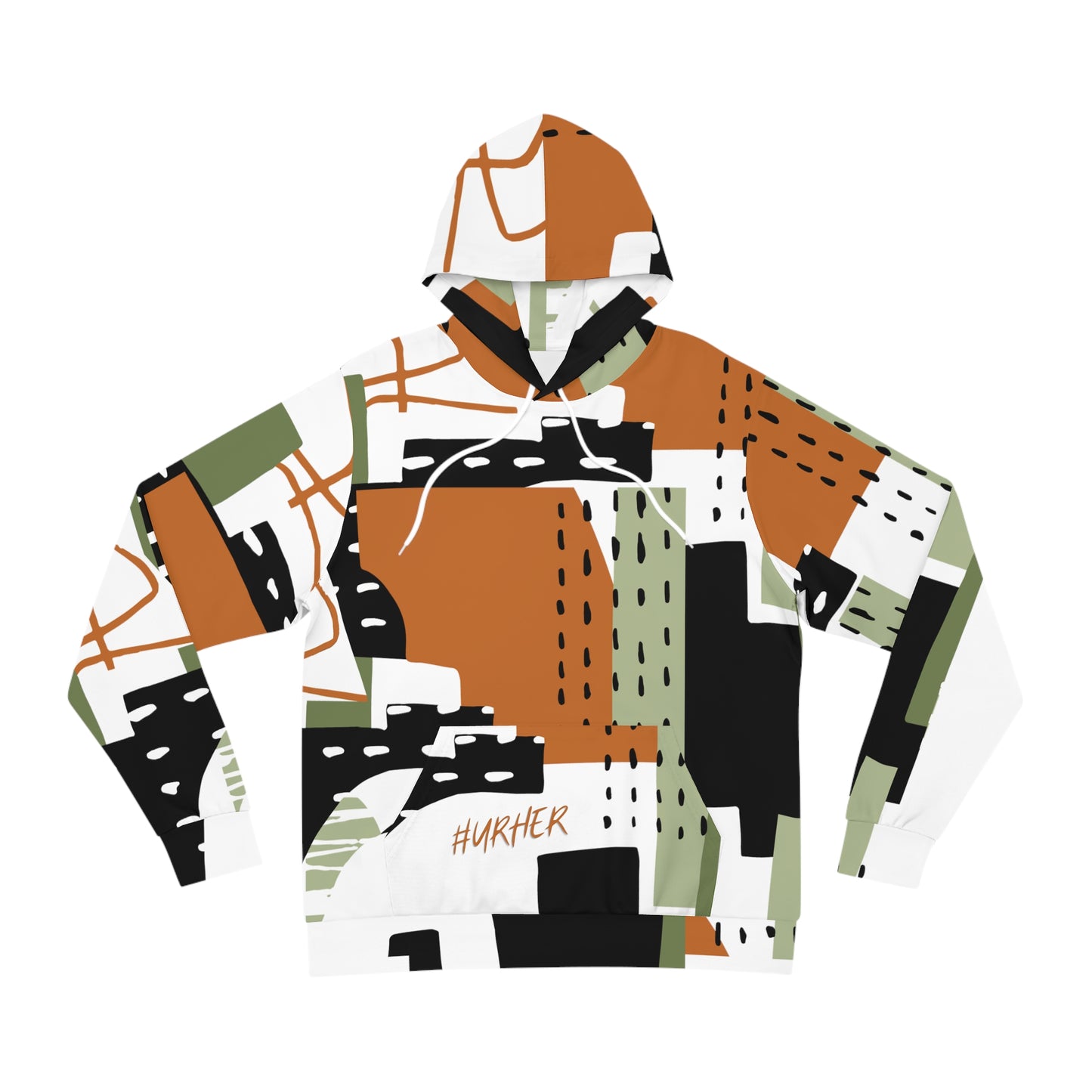 URHER Abstract Hoodie - 2XL / Seam thread color automatically matched to design - All Over Prints