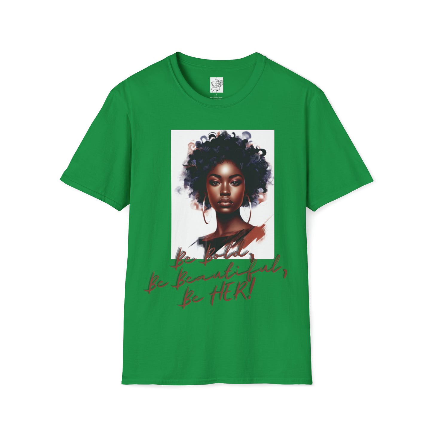 Bold Beautiful Her Hoops - Irish Green / S - T-Shirt