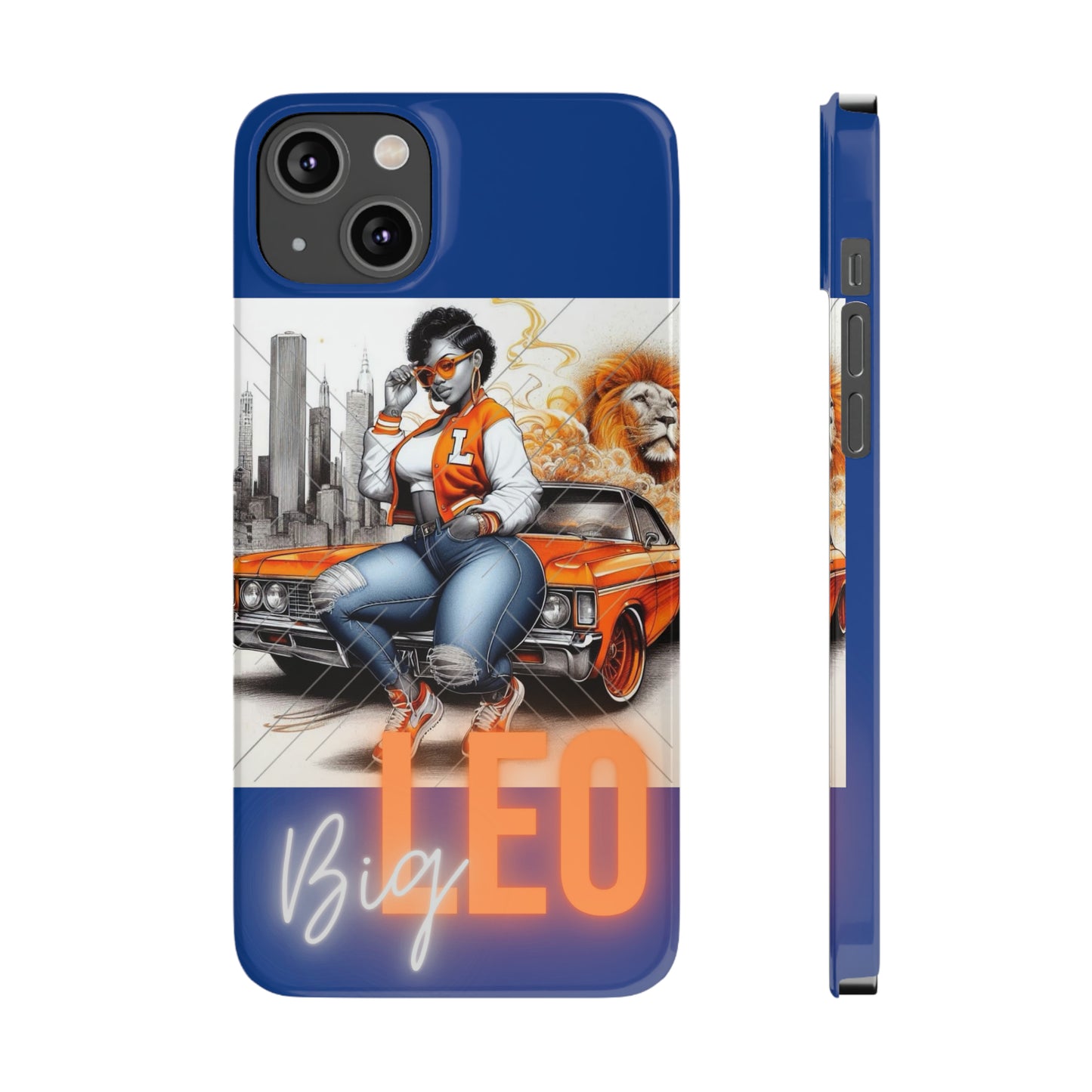 Leo Blue Phone Cases - iPhone 14 Plus - Phone Case