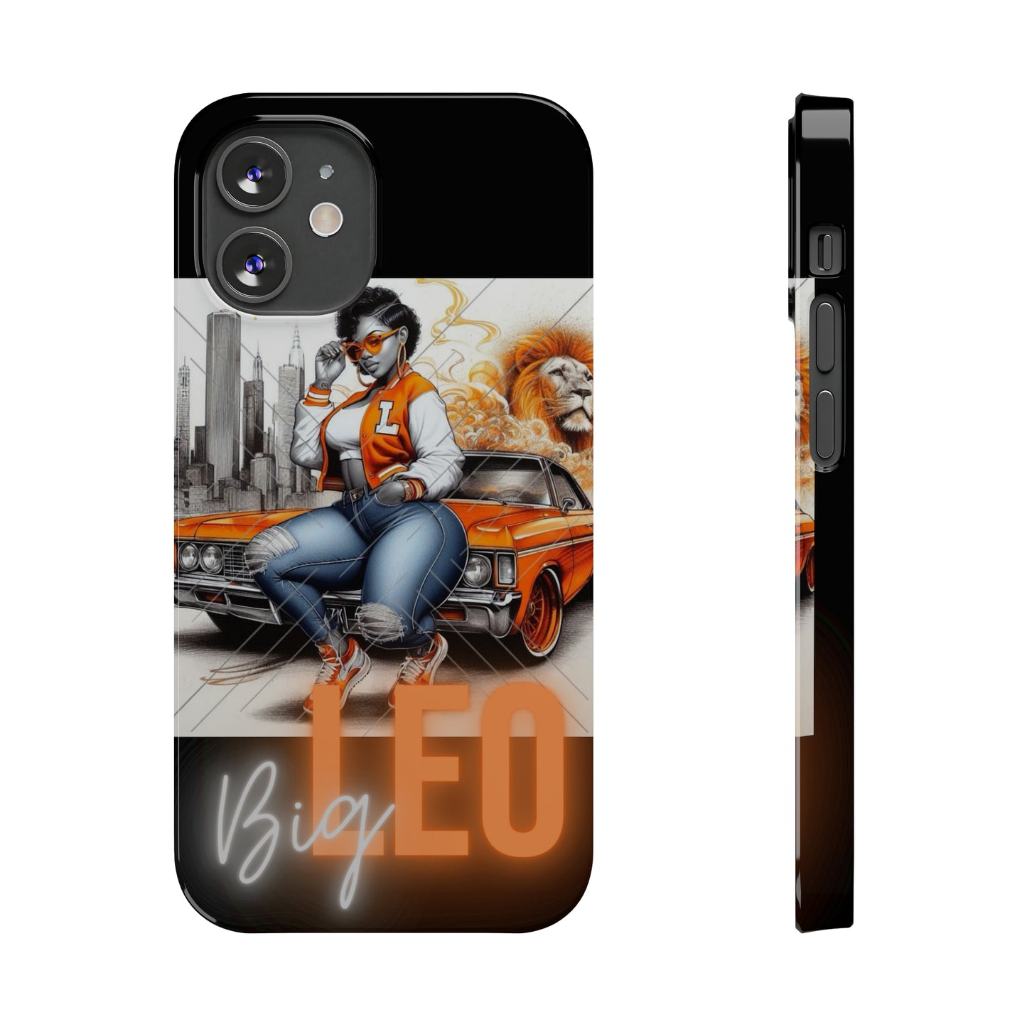 Leo Blk Phone Cases - iPhone 12 Mini - Phone Case