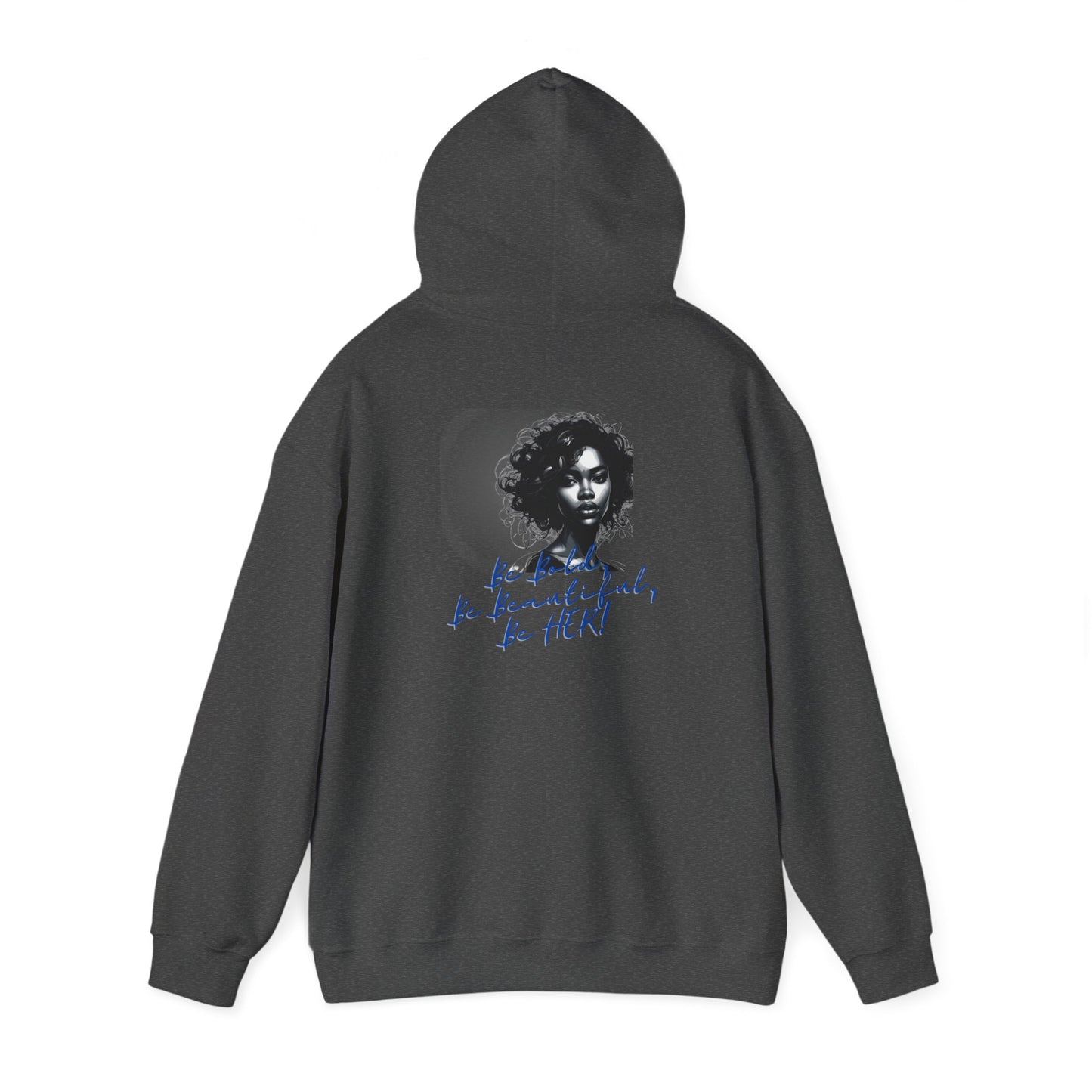 Bold Beautiful Her Hoodie blue - Dark Heather / S - Hoodie