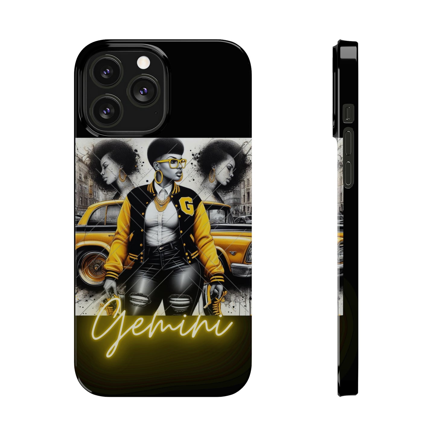 Gemini blk Phone Cases - iPhone 13 Pro Max - Phone Case