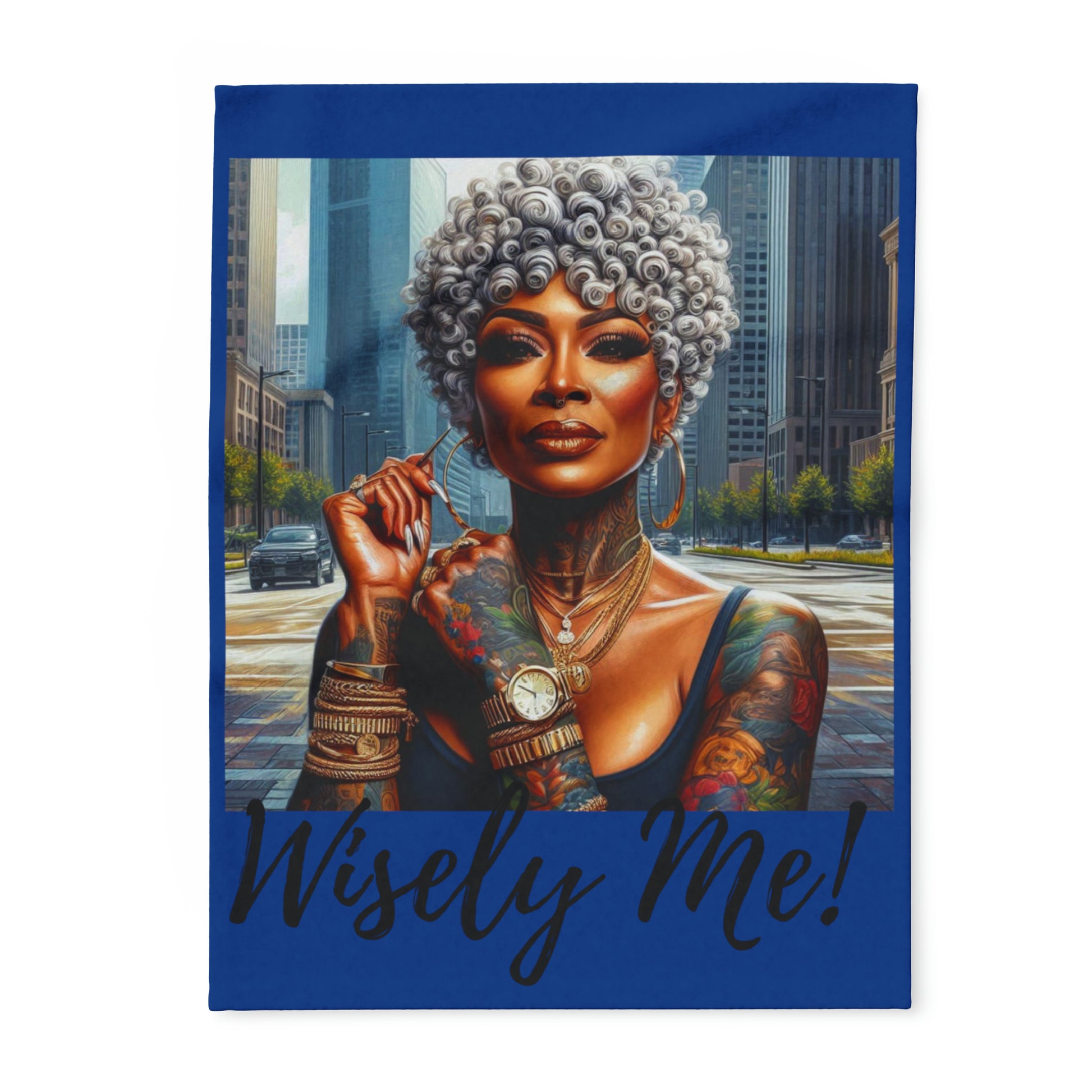 Be you Wisely me blue Arctic Fleece Blanket - Home Decor