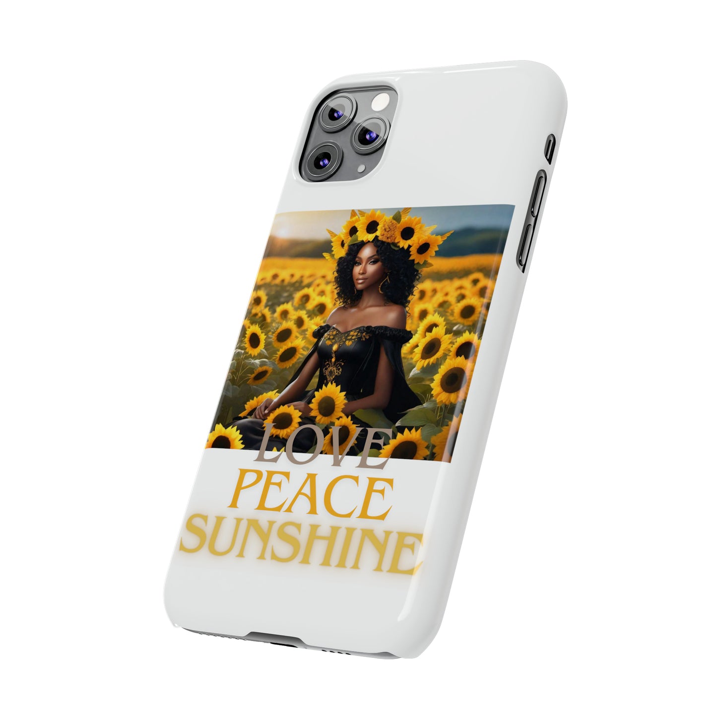 Sunshine Slim white Phone Cases - Phone Case