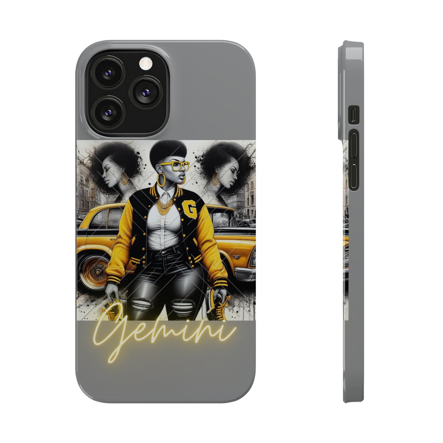 Gemini Grey Phone Cases - iPhone 13 Pro Max - Phone Case