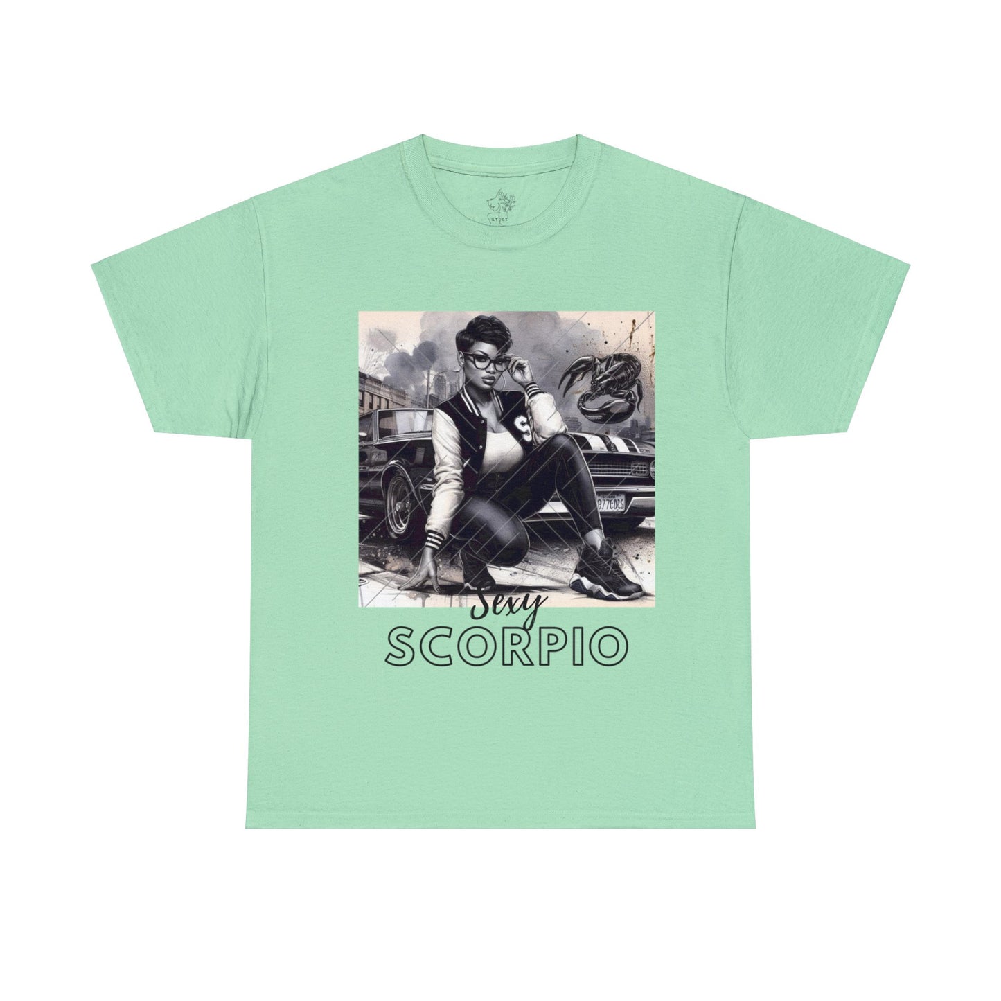 Sexy Scorpio Unisex Heavy Cotton Tee - Mint Green / S - T-Shirt