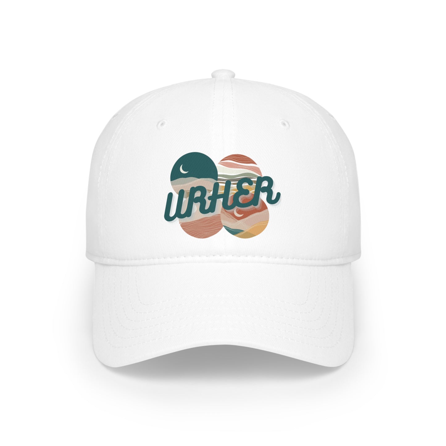 URHER Teal moons Hat - White / One size - Hats