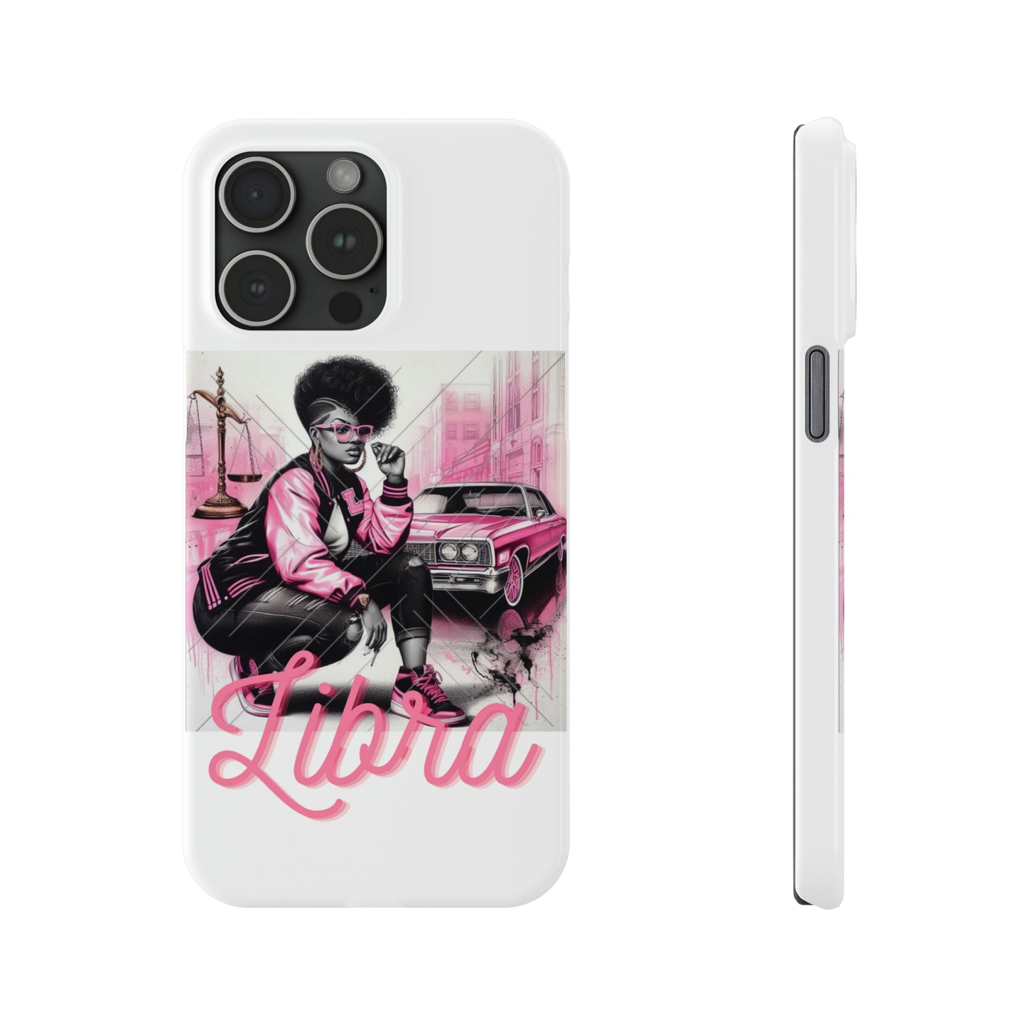 Libria White Phone Cases - iPhone 15 Pro Max - Phone Case