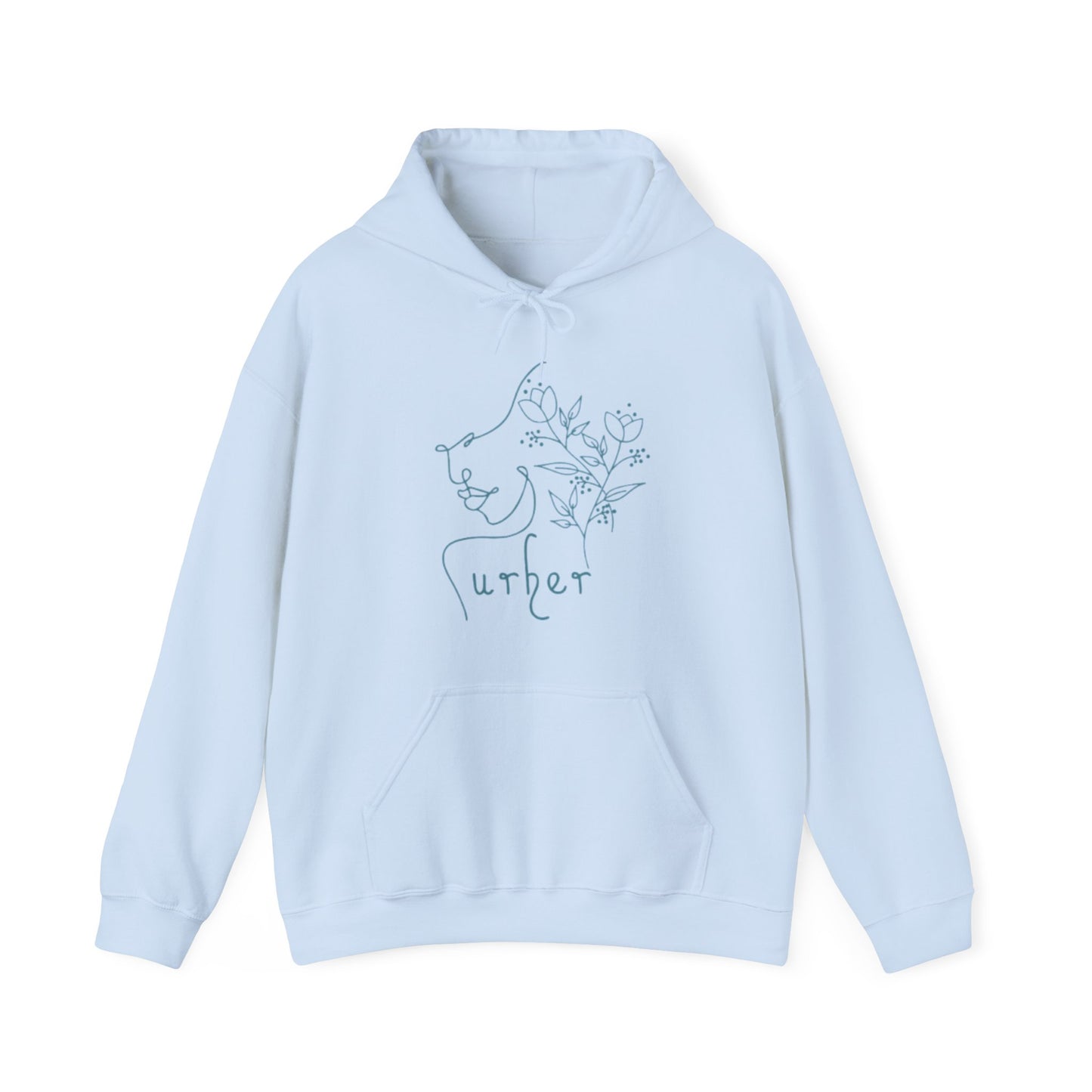 URHER Teal Hoodie - Light Blue / S - Hoodie