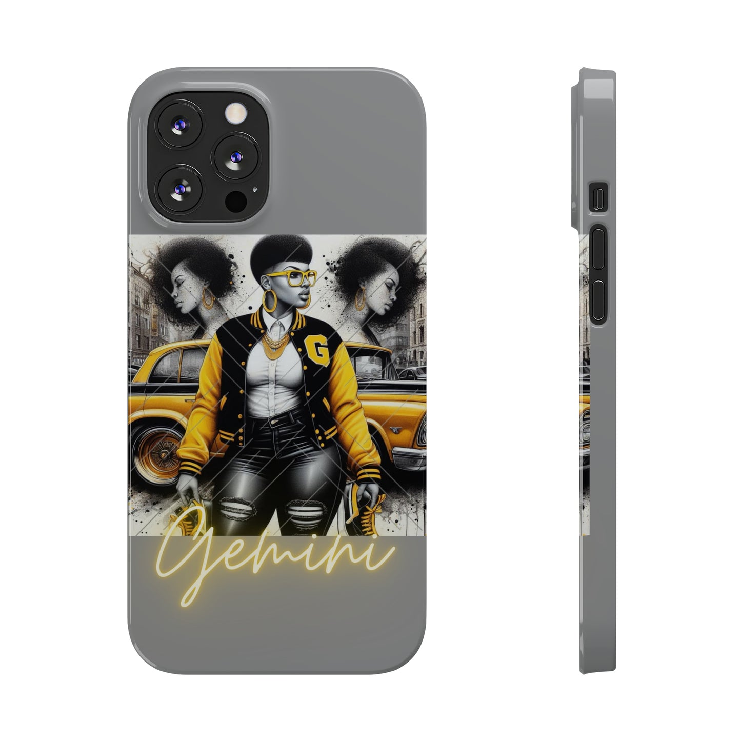 Gemini Grey Phone Cases - iPhone 12 Pro Max - Phone Case