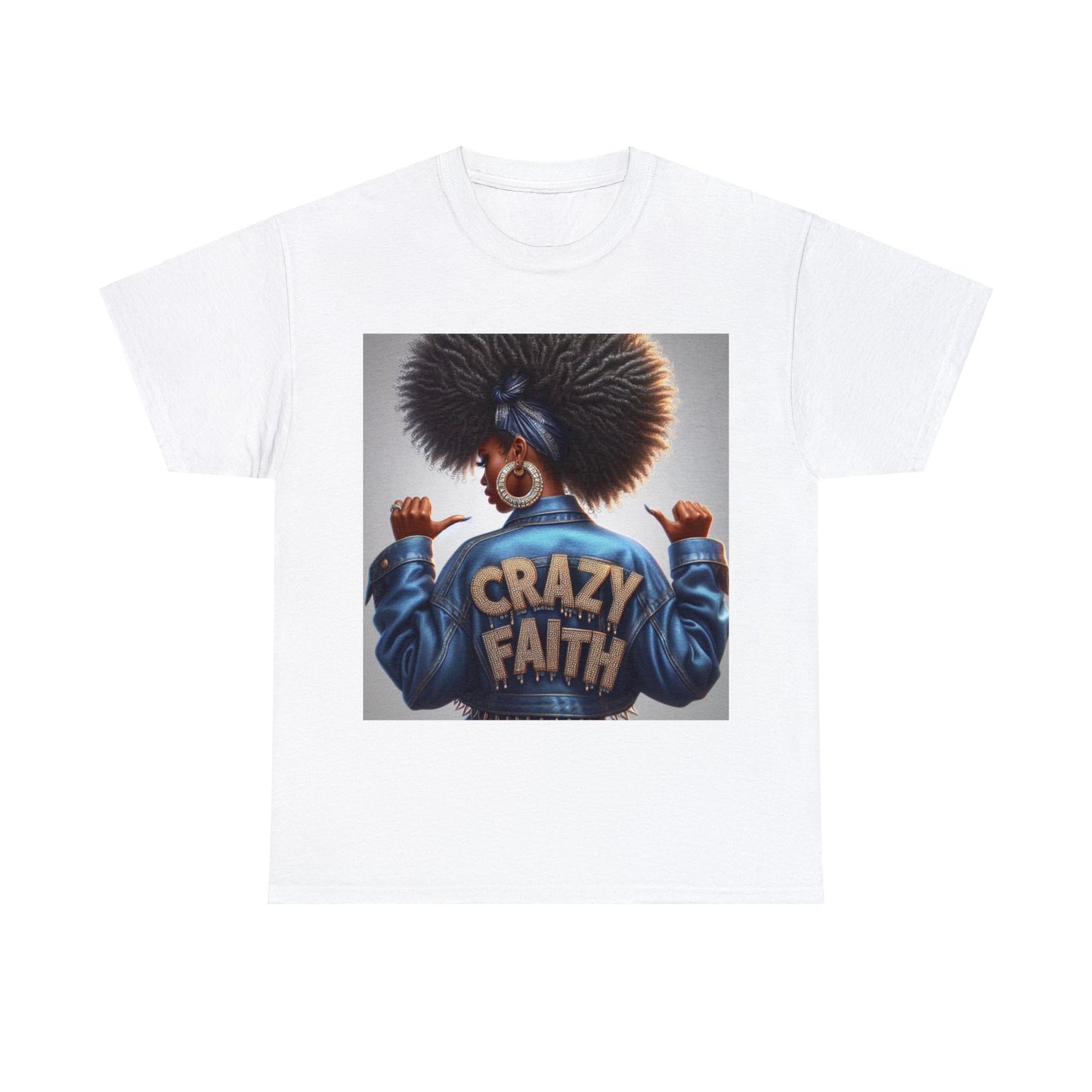 Crazy Faith Unisex Heavy Cotton Tee - White / S - T-Shirt