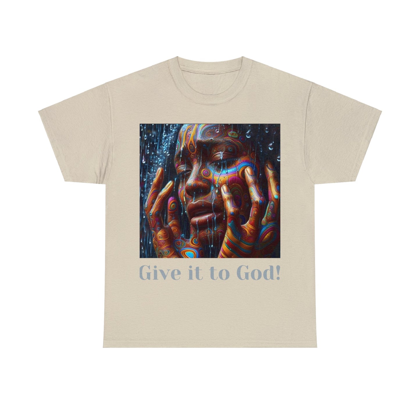 Give it God Unisex Heavy Cotton Tee - Sand / S - T-Shirt