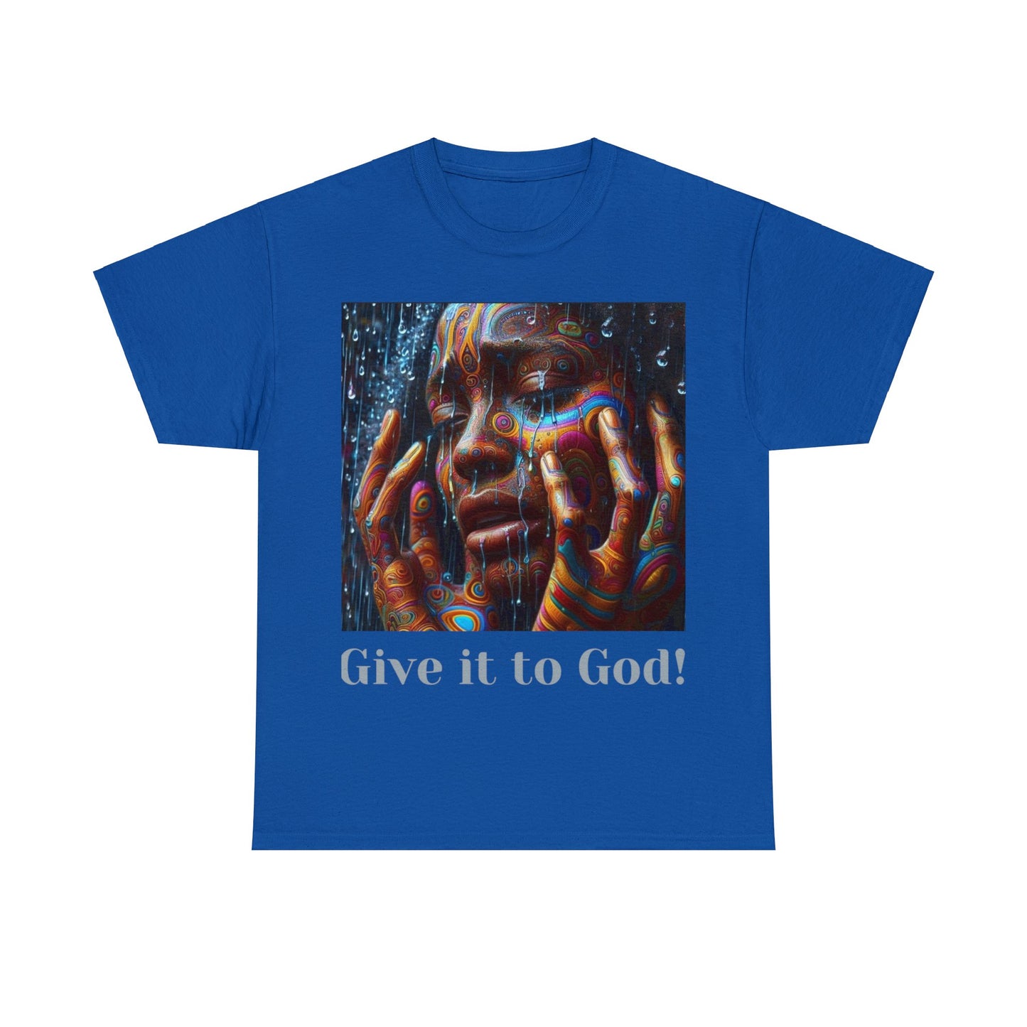 Give it God Unisex Heavy Cotton Tee - Royal / S - T-Shirt