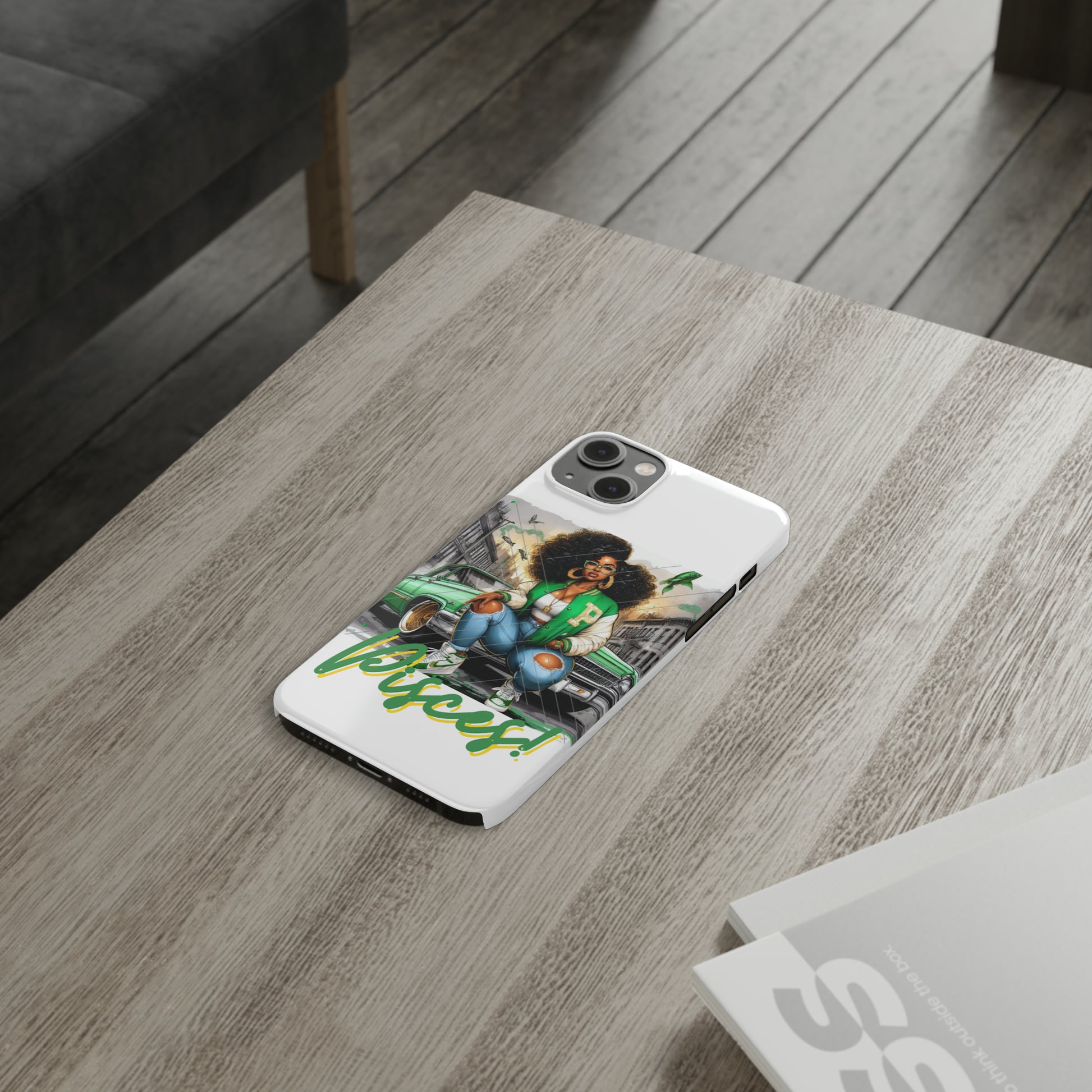 Pisces white Slim Phone Cases - Phone Case