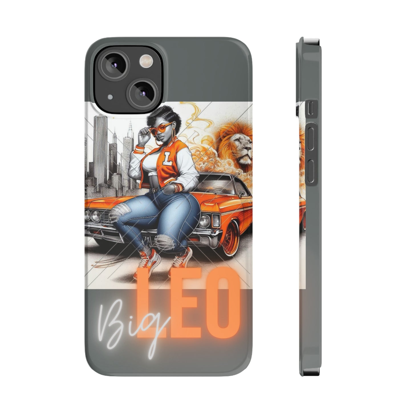 Leo Grey Phone Cases - iPhone 14 - Phone Case