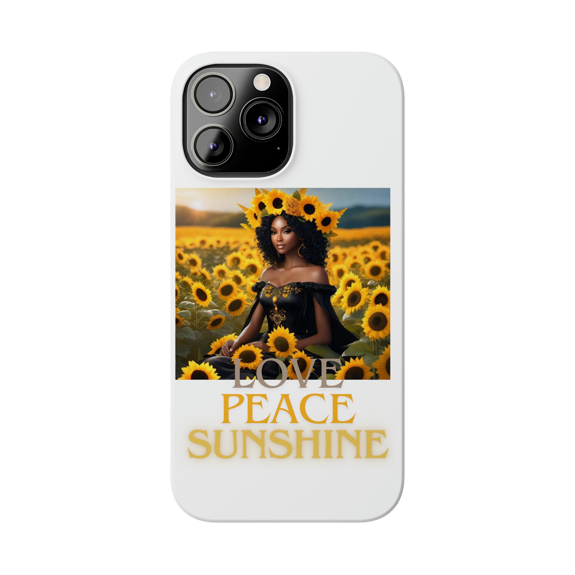 Sunshine Slim white Phone Cases - Phone Case