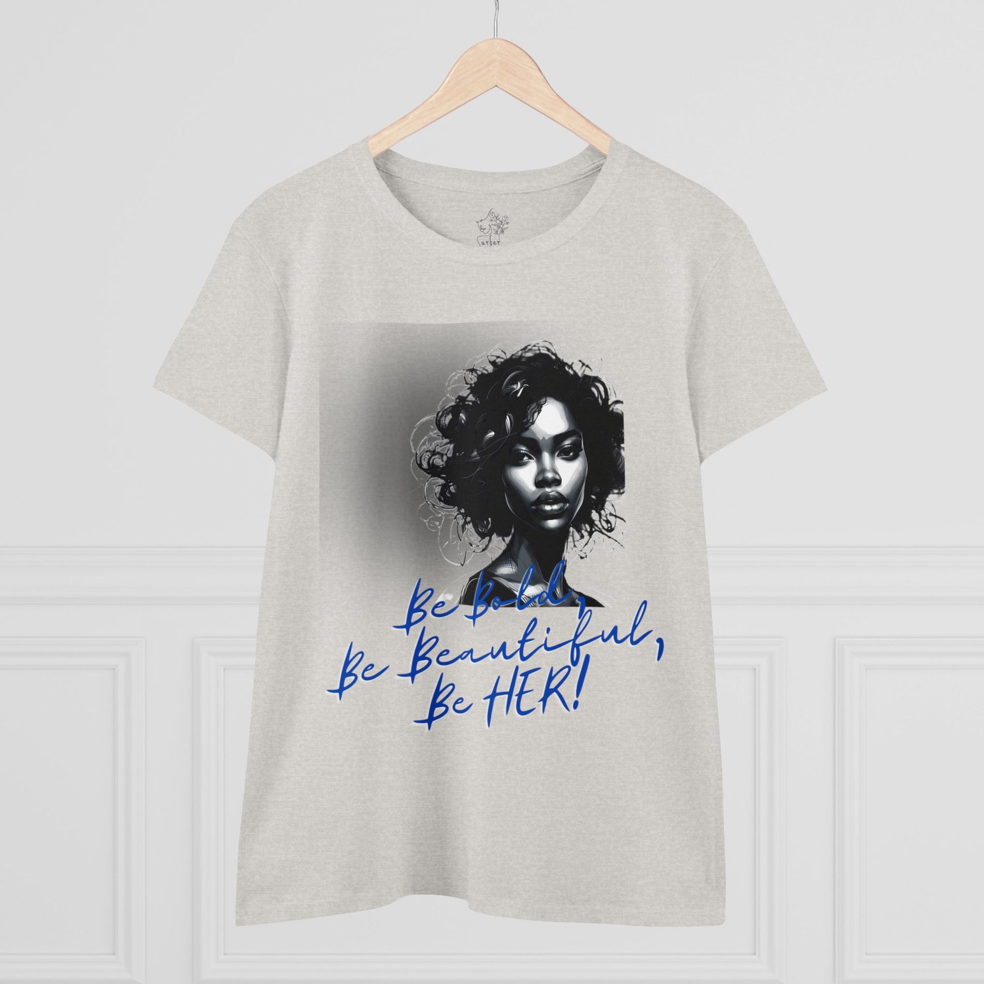 Bold Beautiful Her Women’s Cotton Tee Blue - T-Shirt