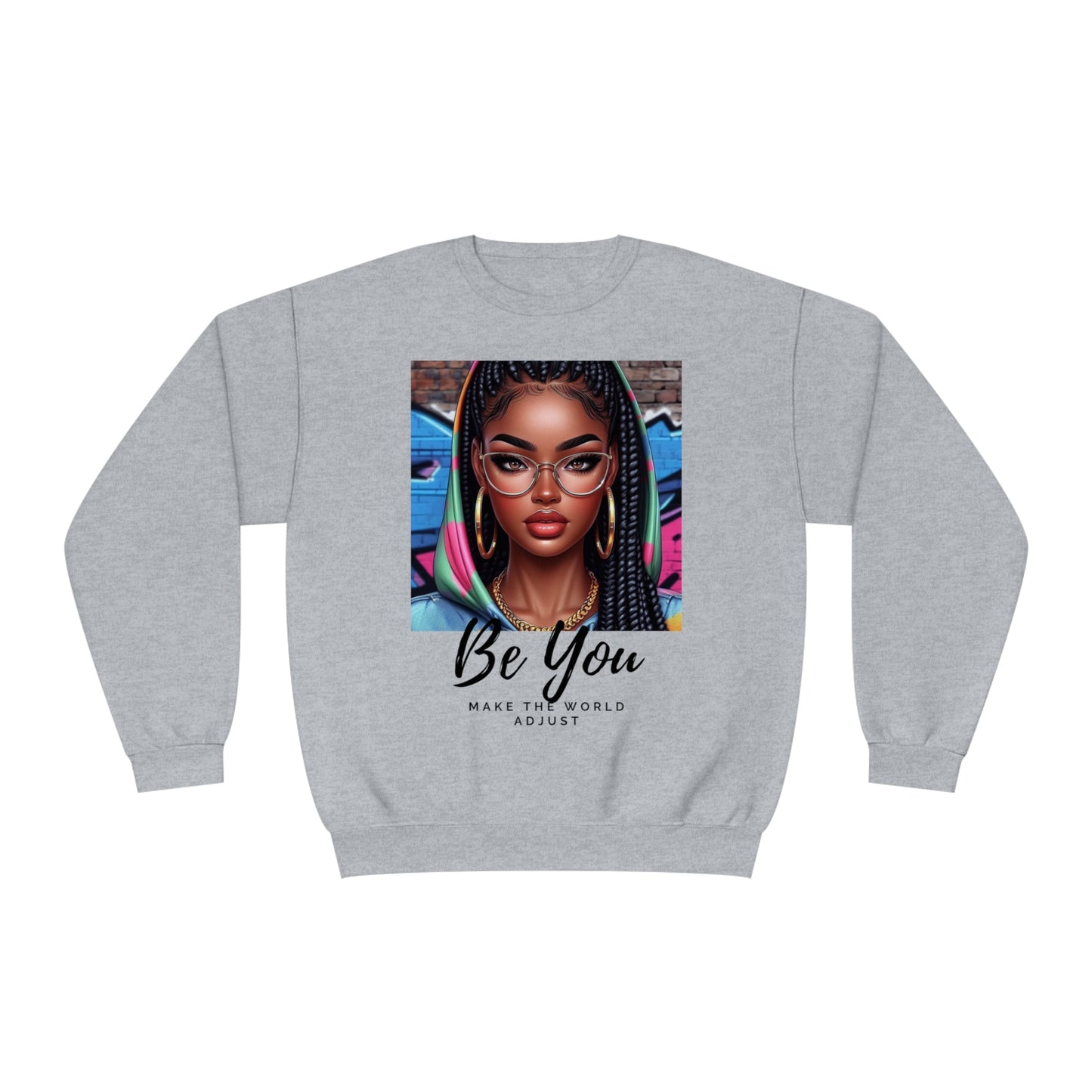 Be you Hoodie girl Unisex Crewneck Sweatshirt - Athletic Heather / S - Sweatshirt