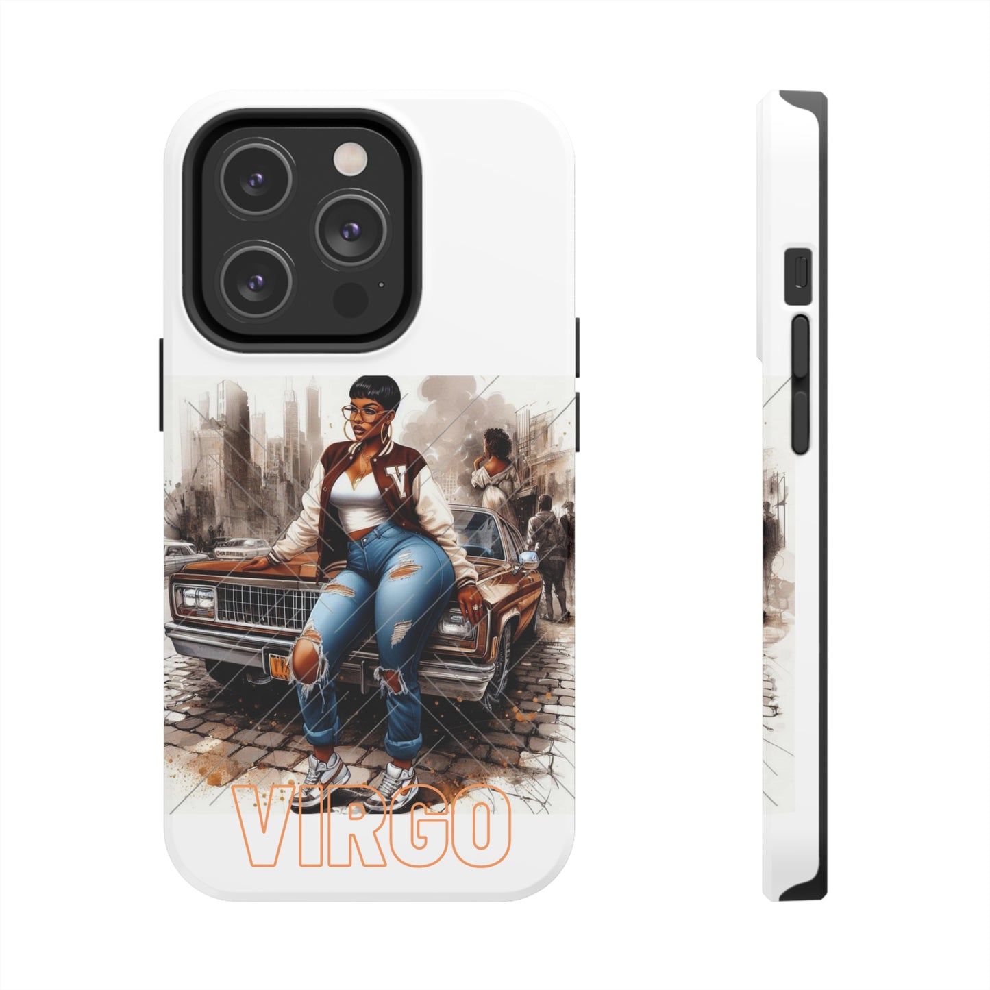 Virgo White Tough Phone Cases - iPhone 14 Pro - Phone Case