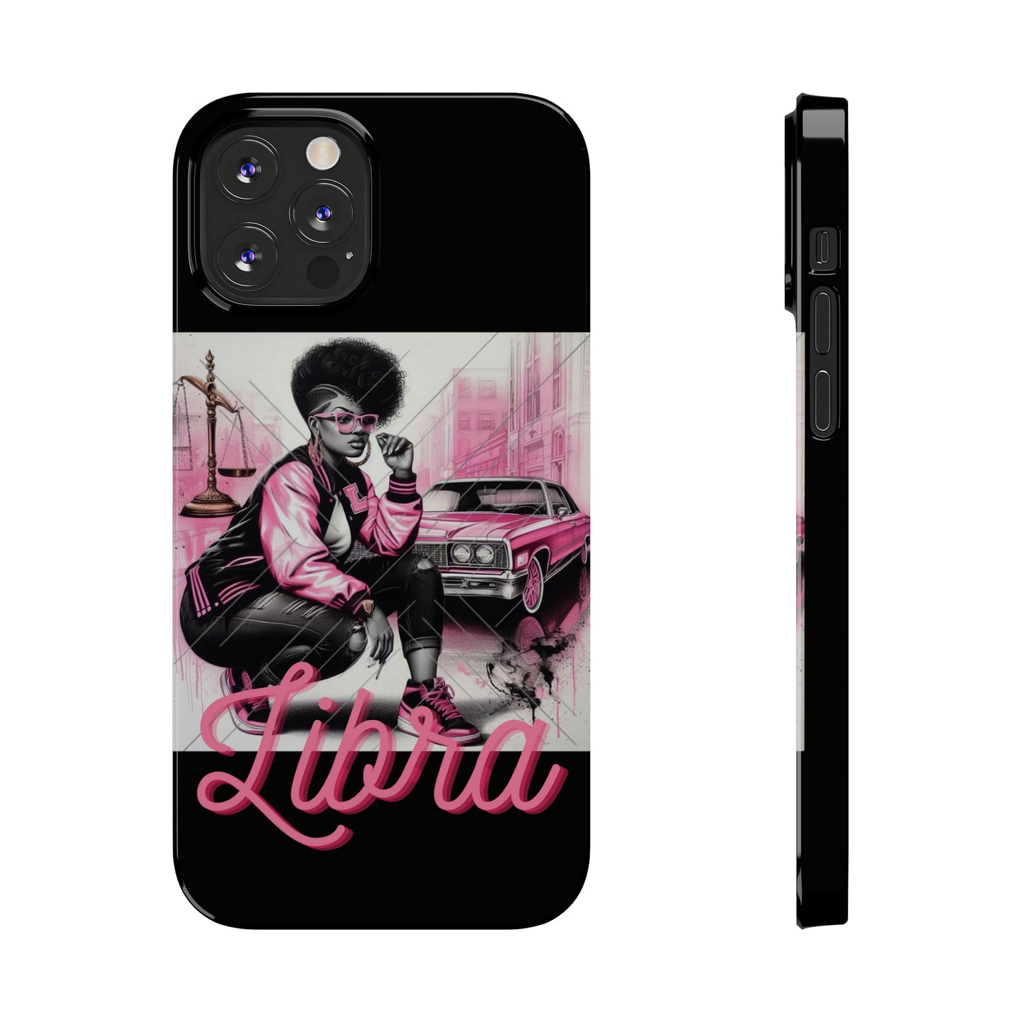 Libria Blk Phone Cases - iPhone 12/12 Pro - Phone Case