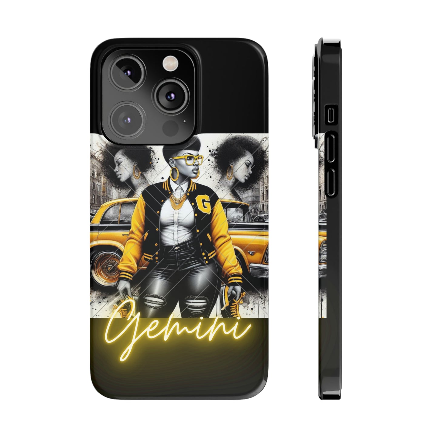 Gemini blk Phone Cases - iPhone 14 Pro - Phone Case