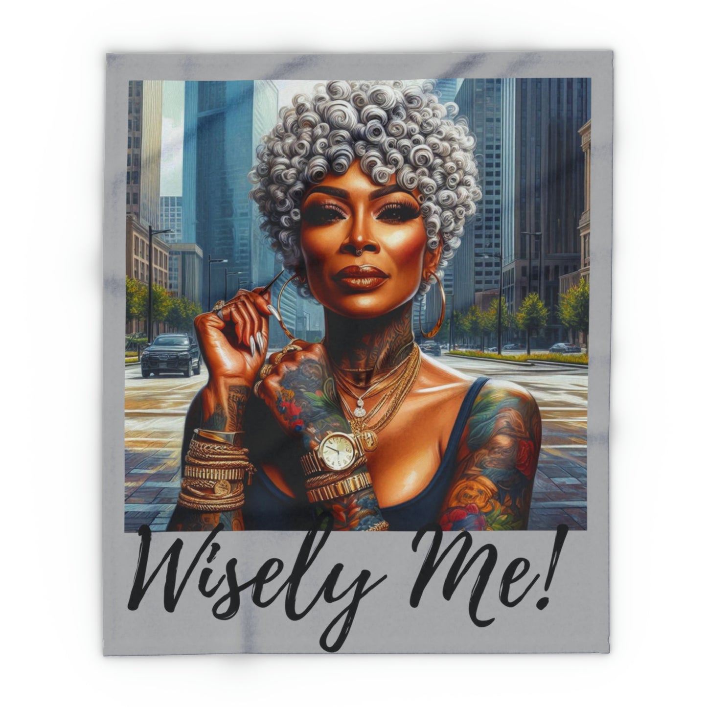 Be you Wisely me grey Arctic Fleece Blanket - Home Decor