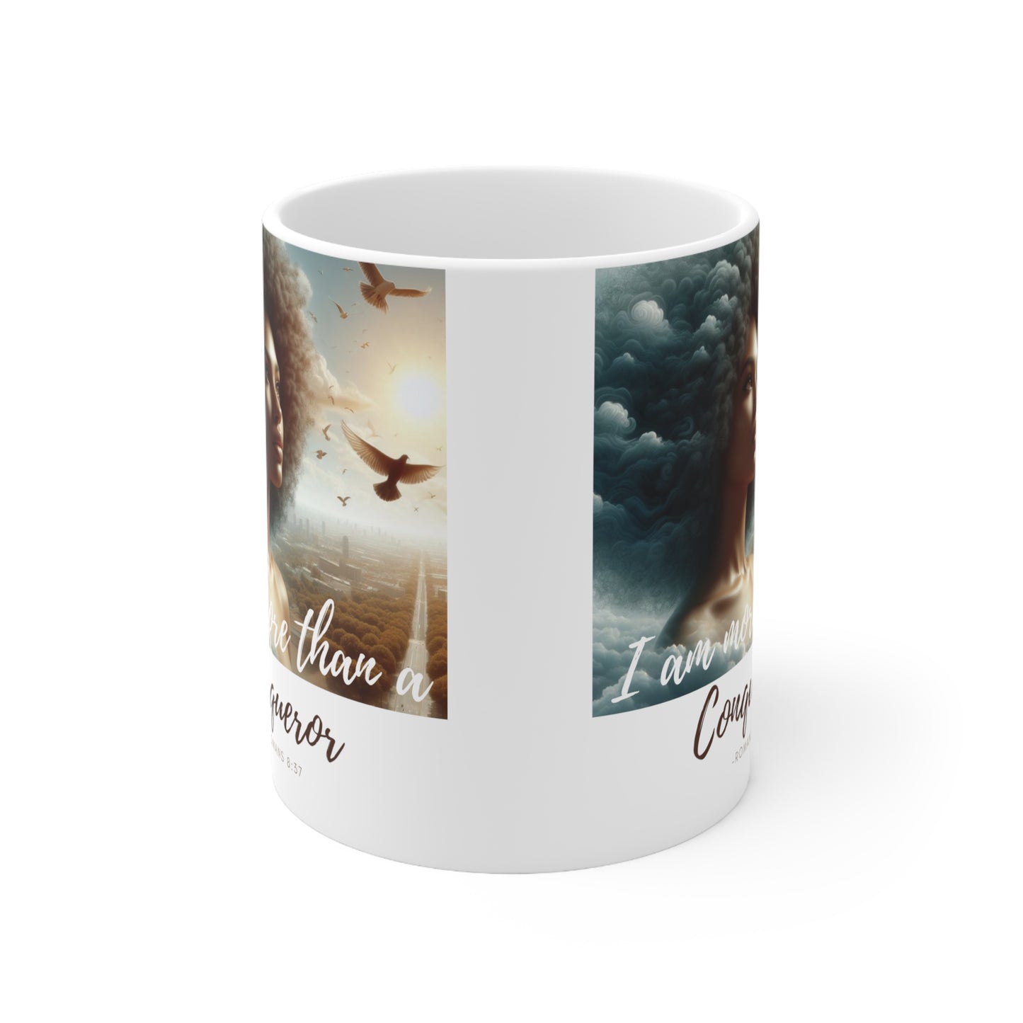 Romans 8:37 Ceramic Mug 11oz - 11oz - Mug