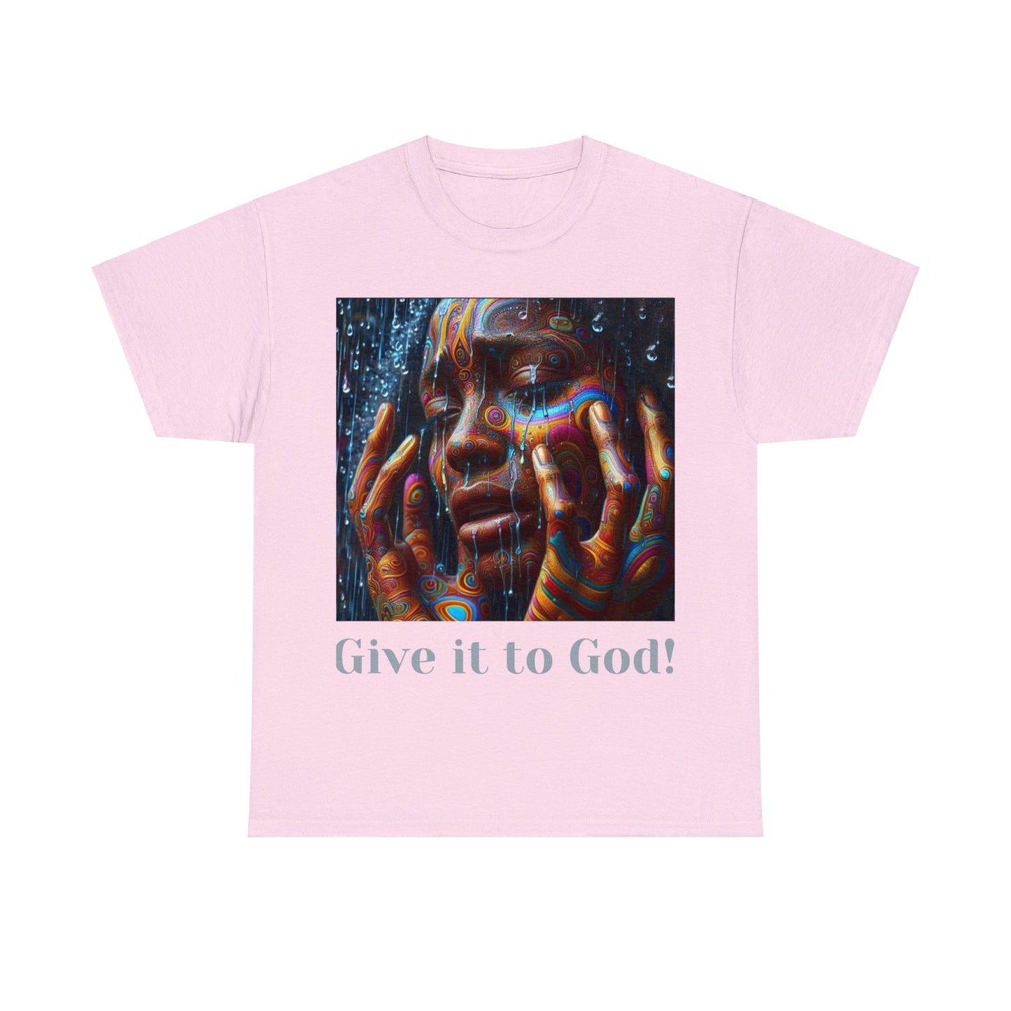 Give it God Unisex Heavy Cotton Tee - Light Pink / S - T-Shirt