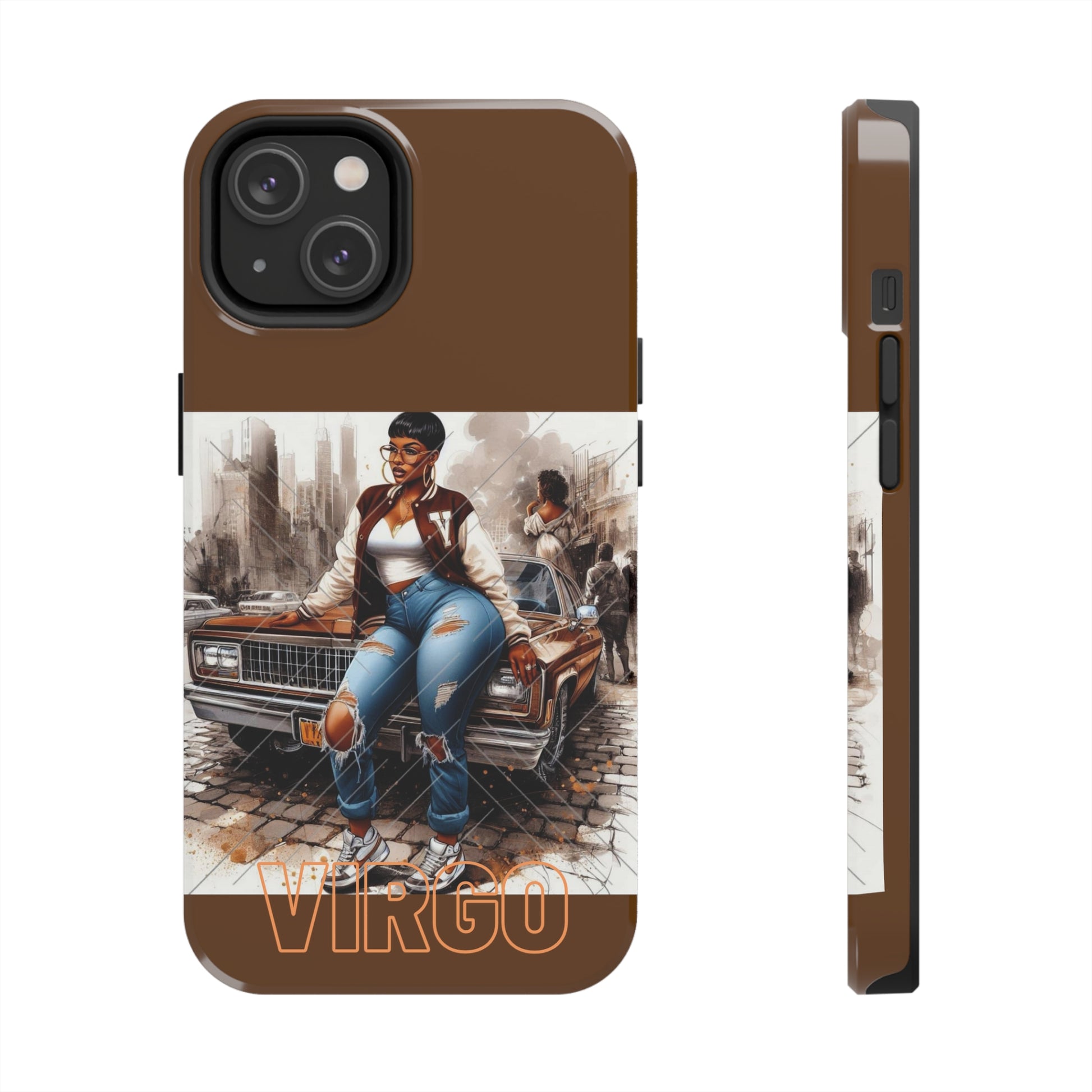 Virgo Brown Tough Phone Cases - iPhone 14 - Phone Case