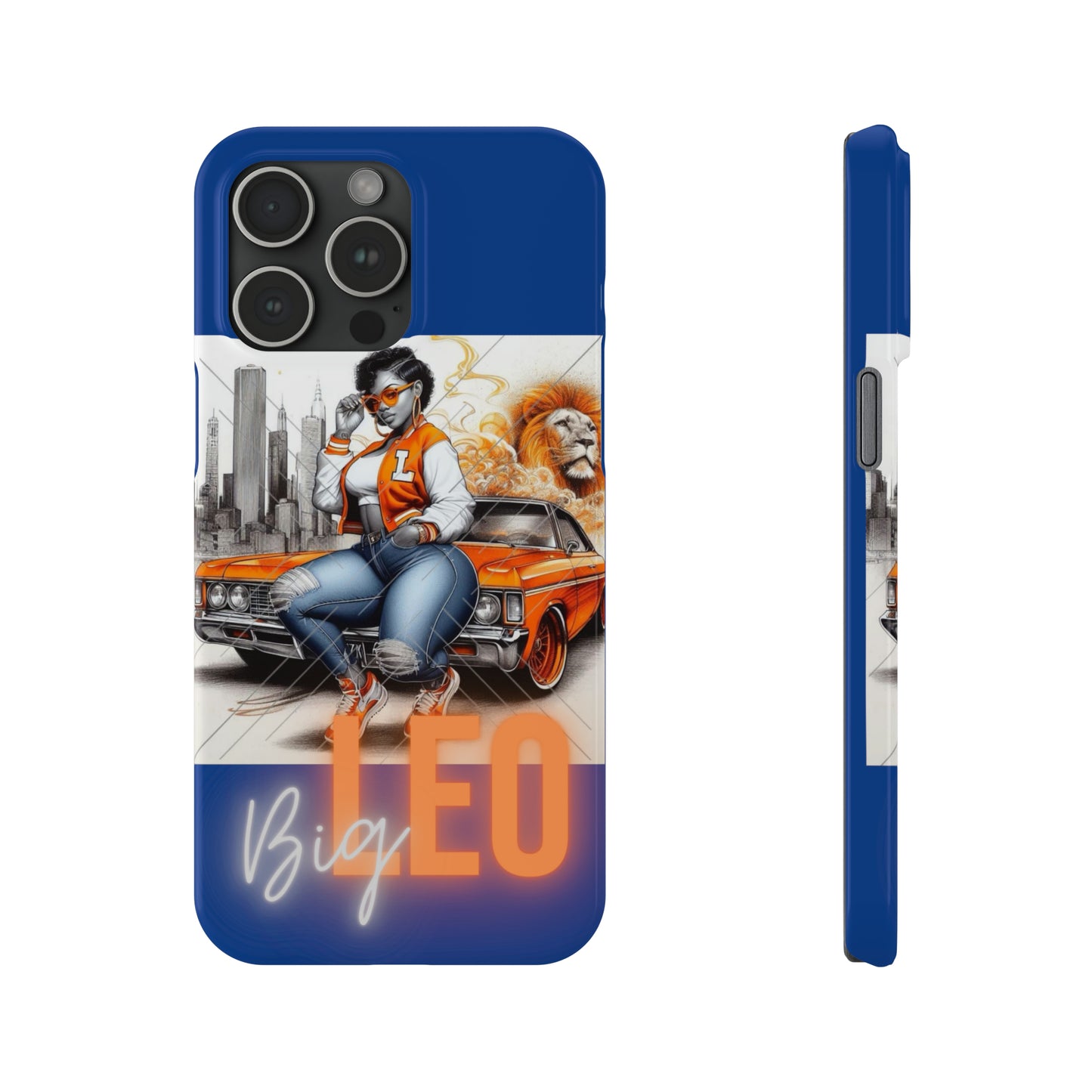 Leo Blue Phone Cases - iPhone 15 Pro Max - Phone Case