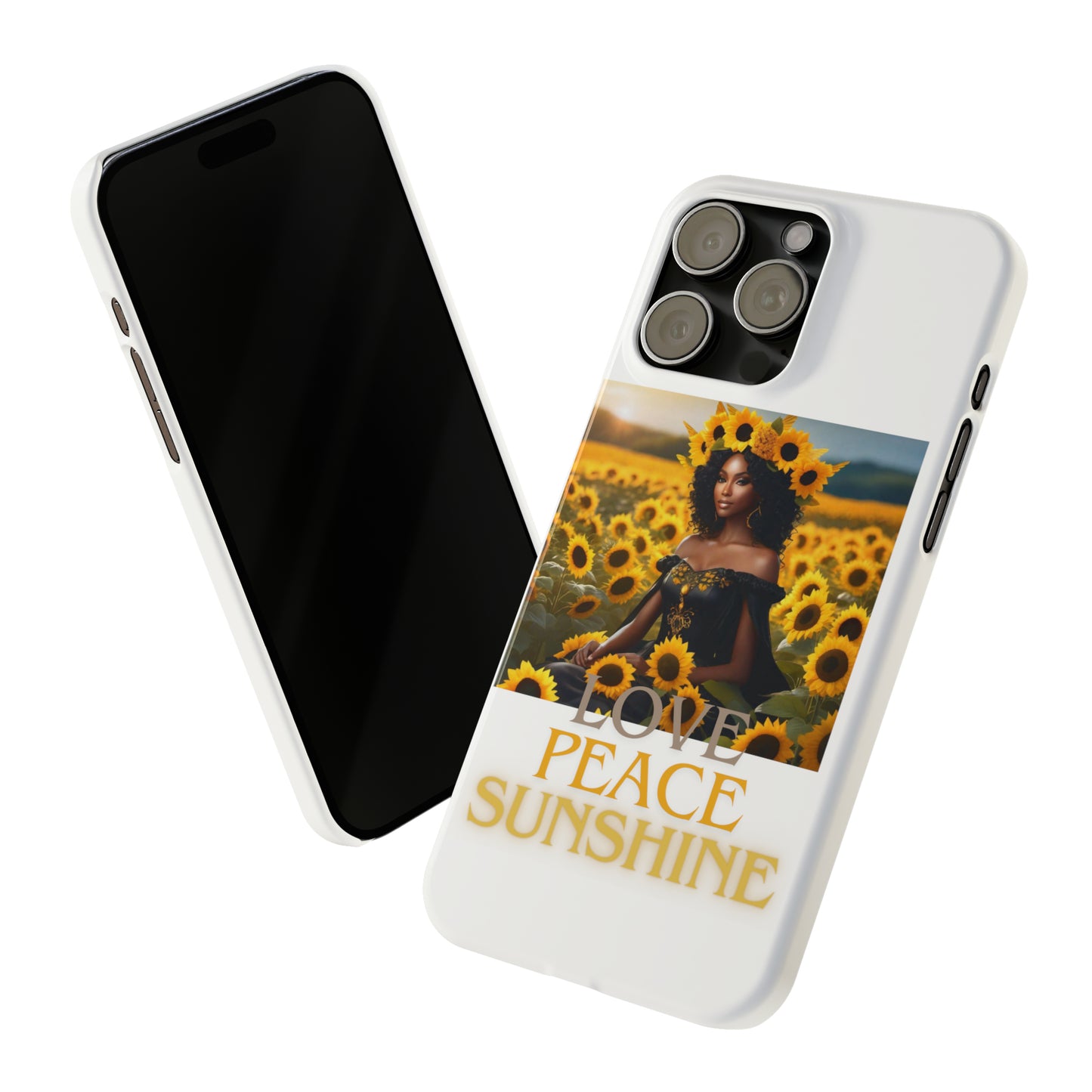 Sunshine Slim white Phone Cases - Phone Case