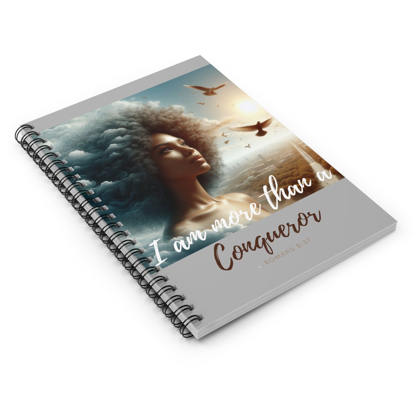 Grey Conqueror Spiral Notebook - Ruled Line - One Size - Paper products