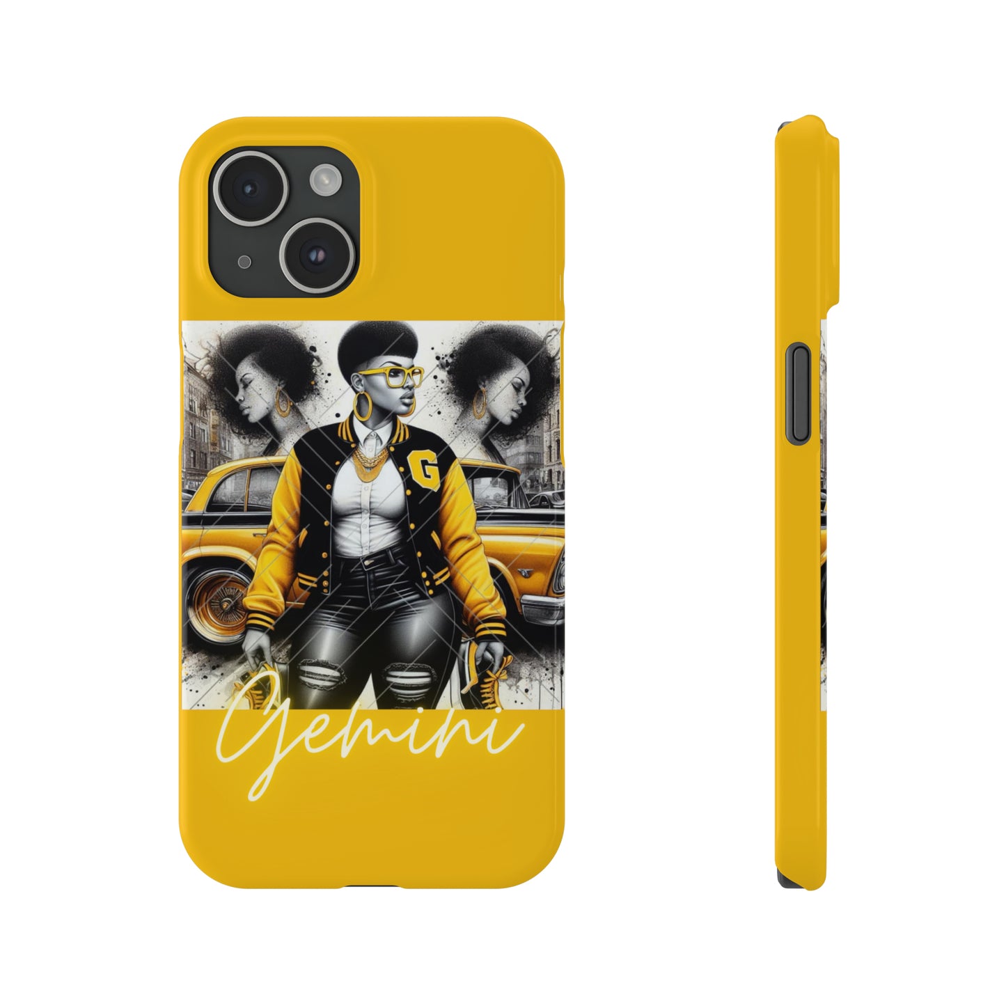 Gemini Gold Phone Cases - iPhone 15 - Phone Case