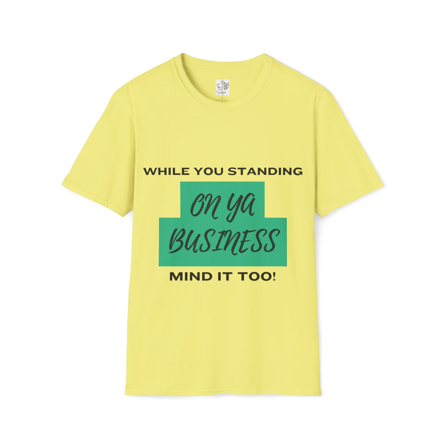 Mind a business Tee green - Cornsilk / S - T-Shirt