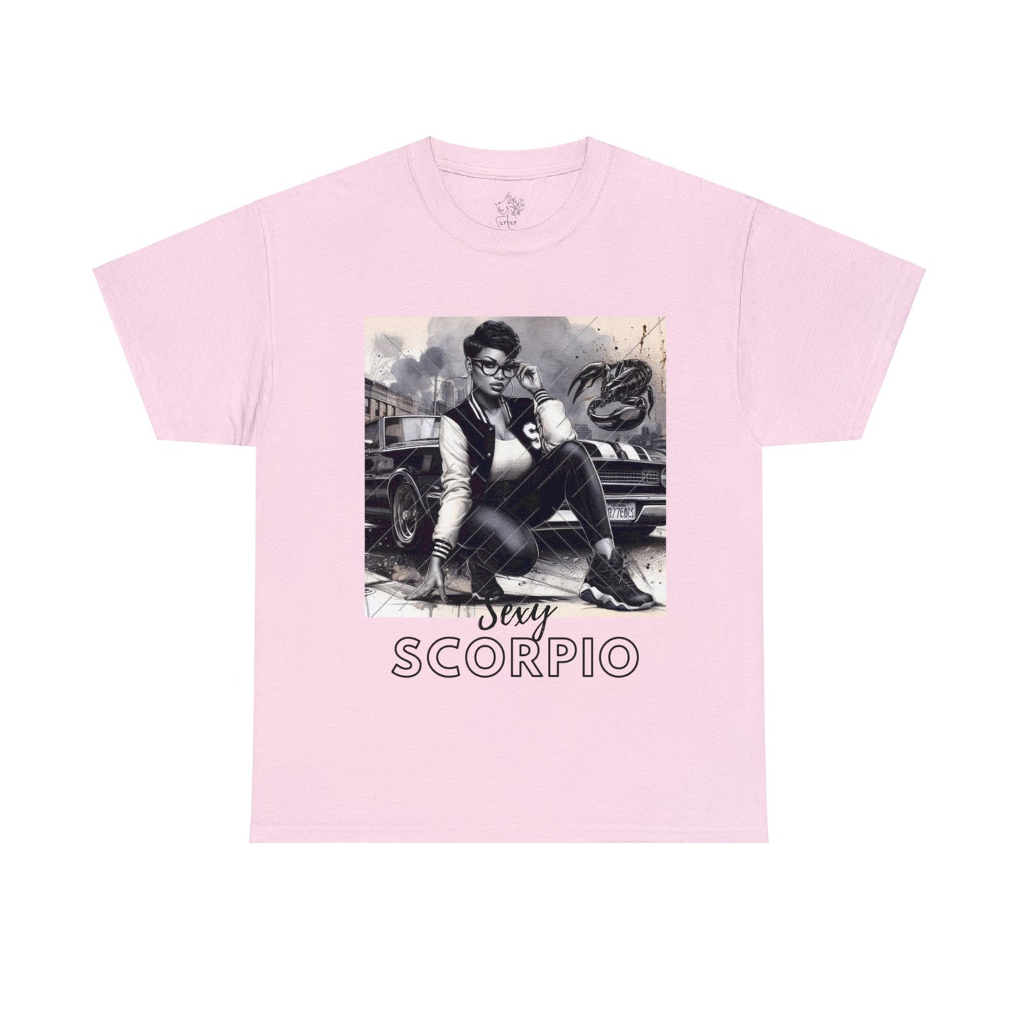 Sexy Scorpio Unisex Heavy Cotton Tee - Light Pink / S - T-Shirt