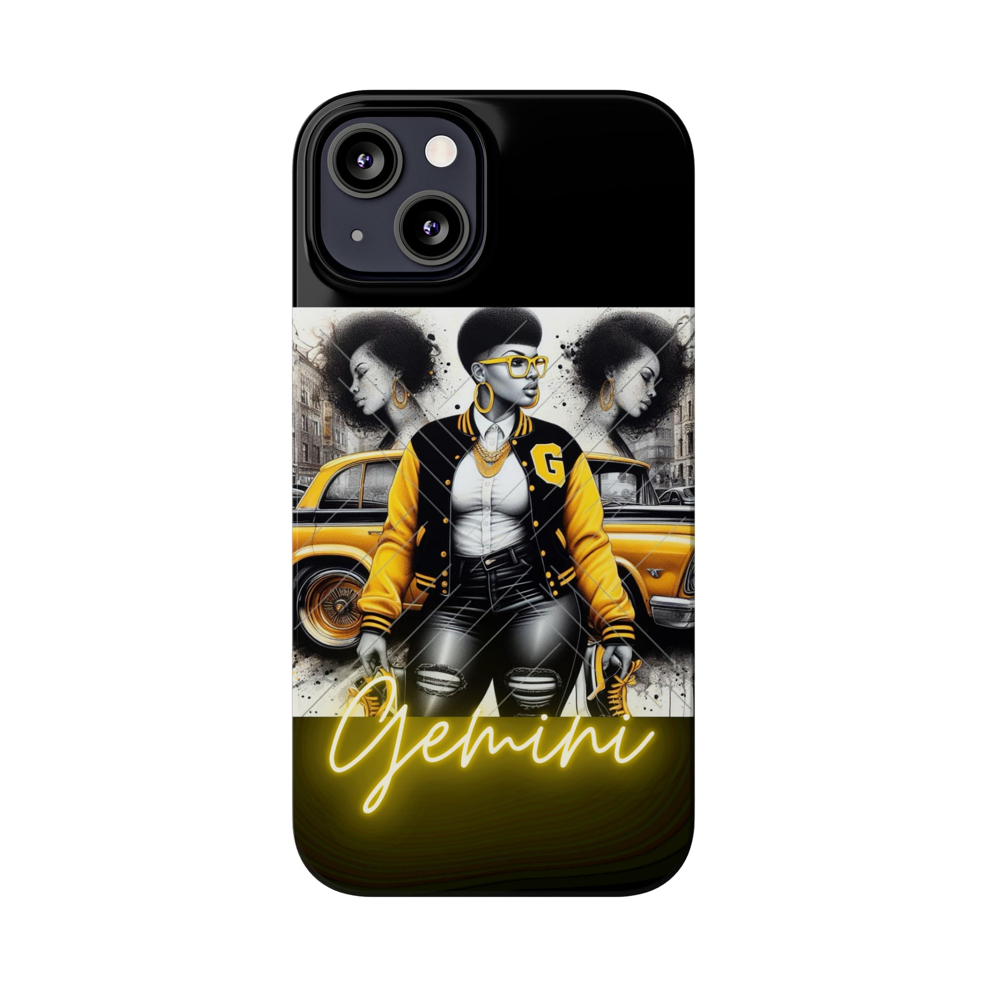 Gemini blk Phone Cases - Phone Case