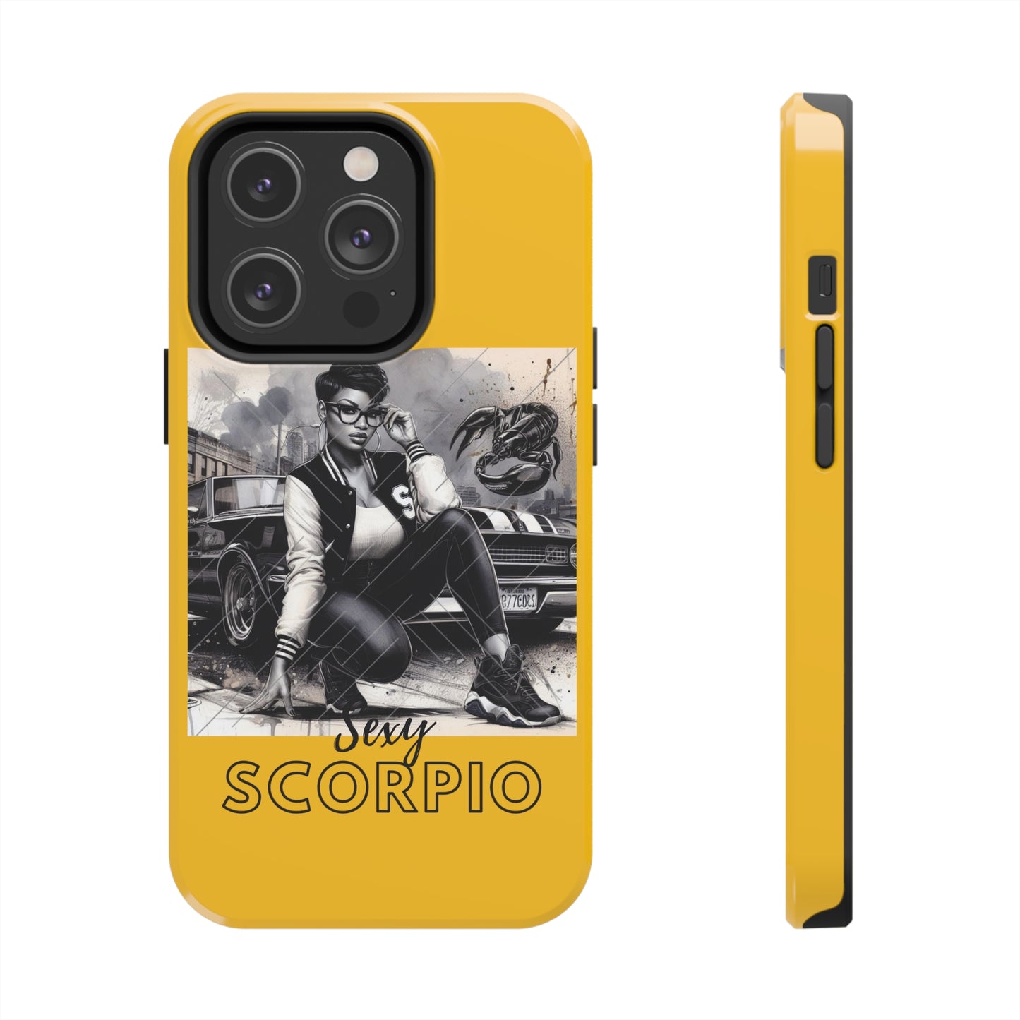 Scorpio Yellow Tough Phone Cases - Phone Case