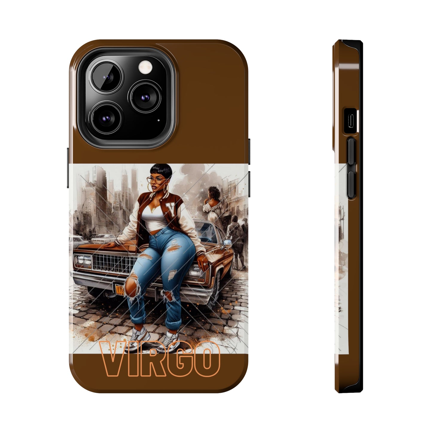 Virgo Brown Tough Phone Cases - iPhone 13 Pro - Phone Case