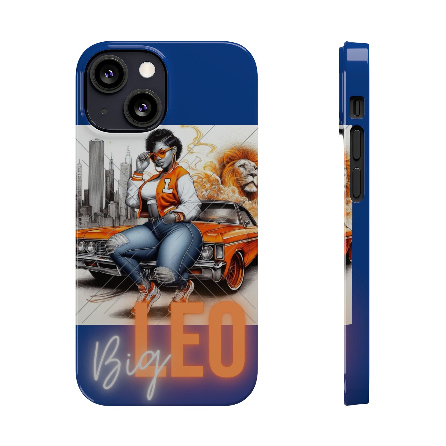 Leo Blue Phone Cases - iPhone 13 Mini - Phone Case