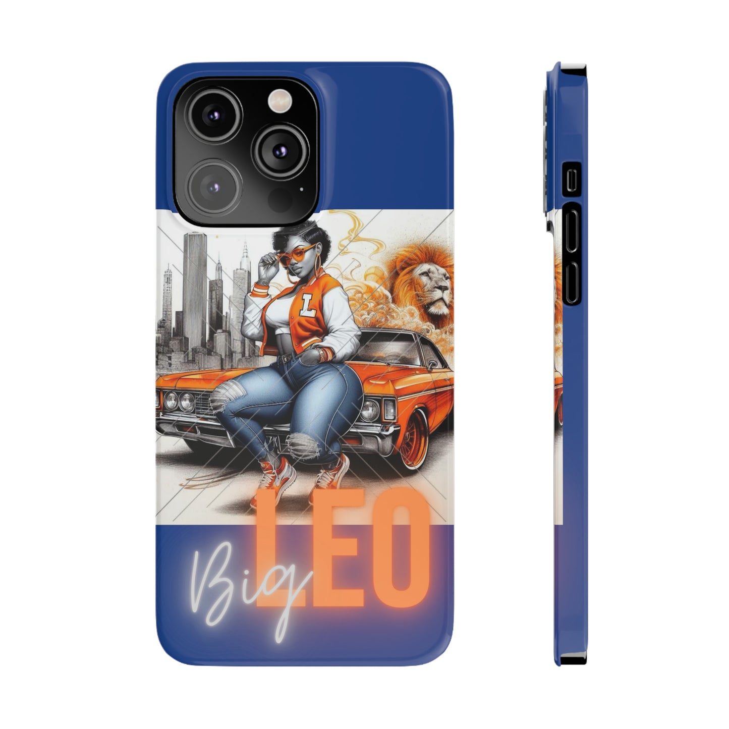 Leo Blue Phone Cases - iPhone 14 Pro Max - Phone Case