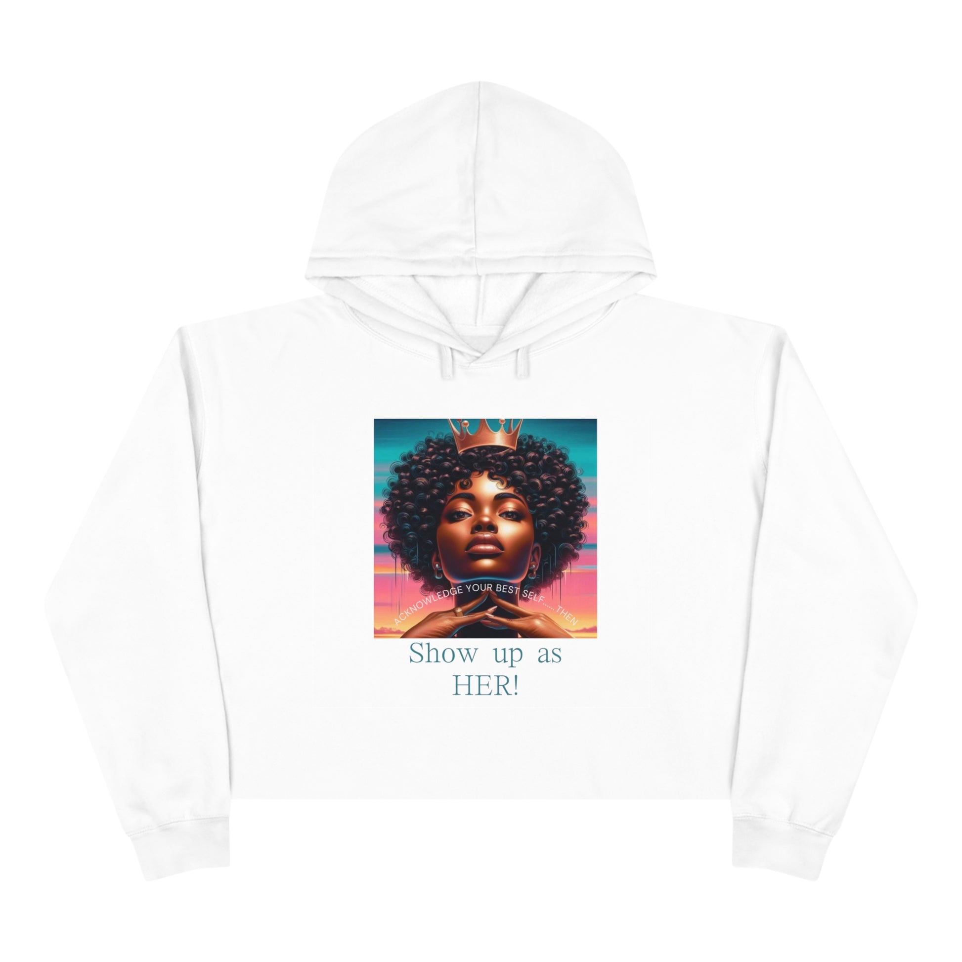 Show up Crop Hoodie - Hoodie