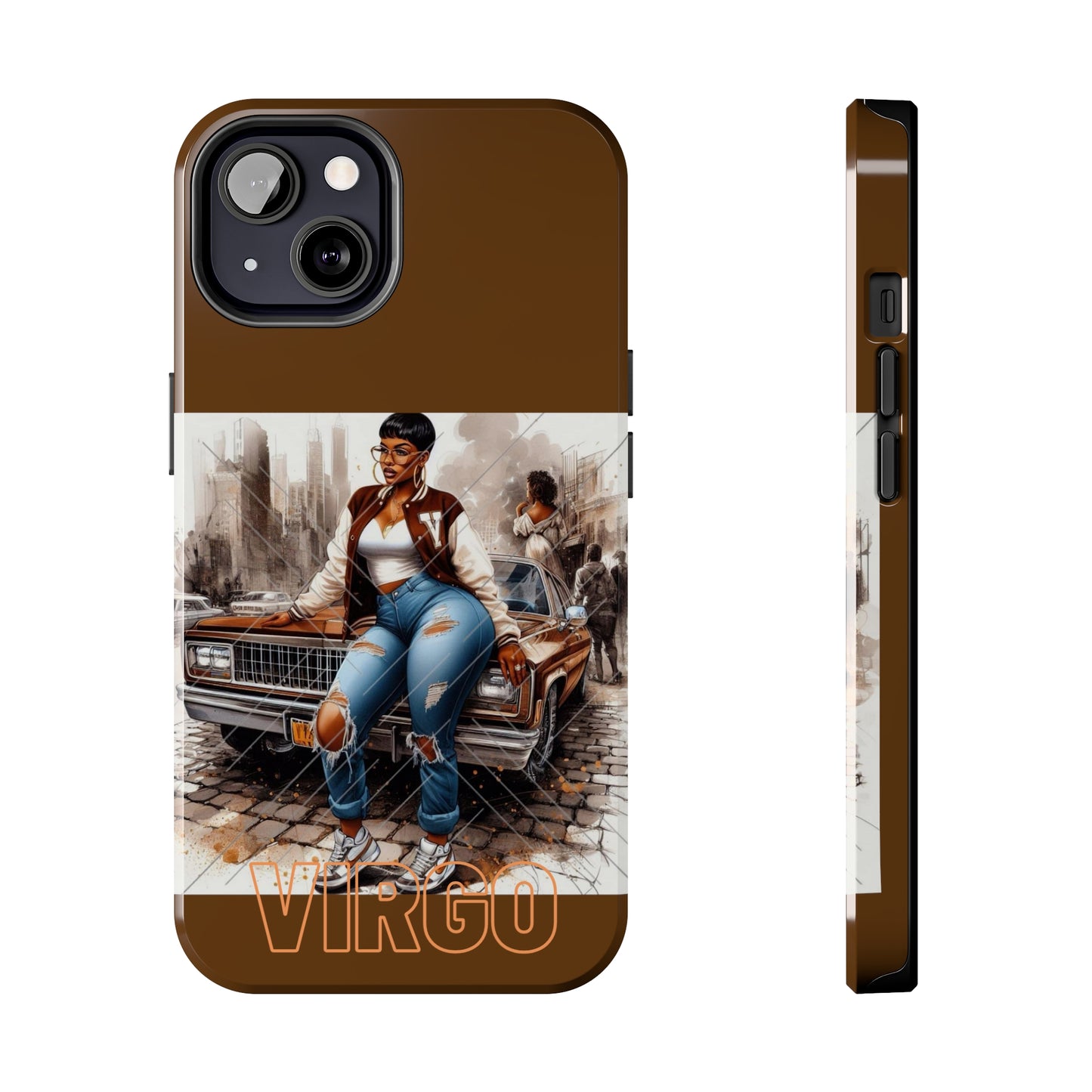 Virgo Brown Tough Phone Cases - iPhone 13 - Phone Case