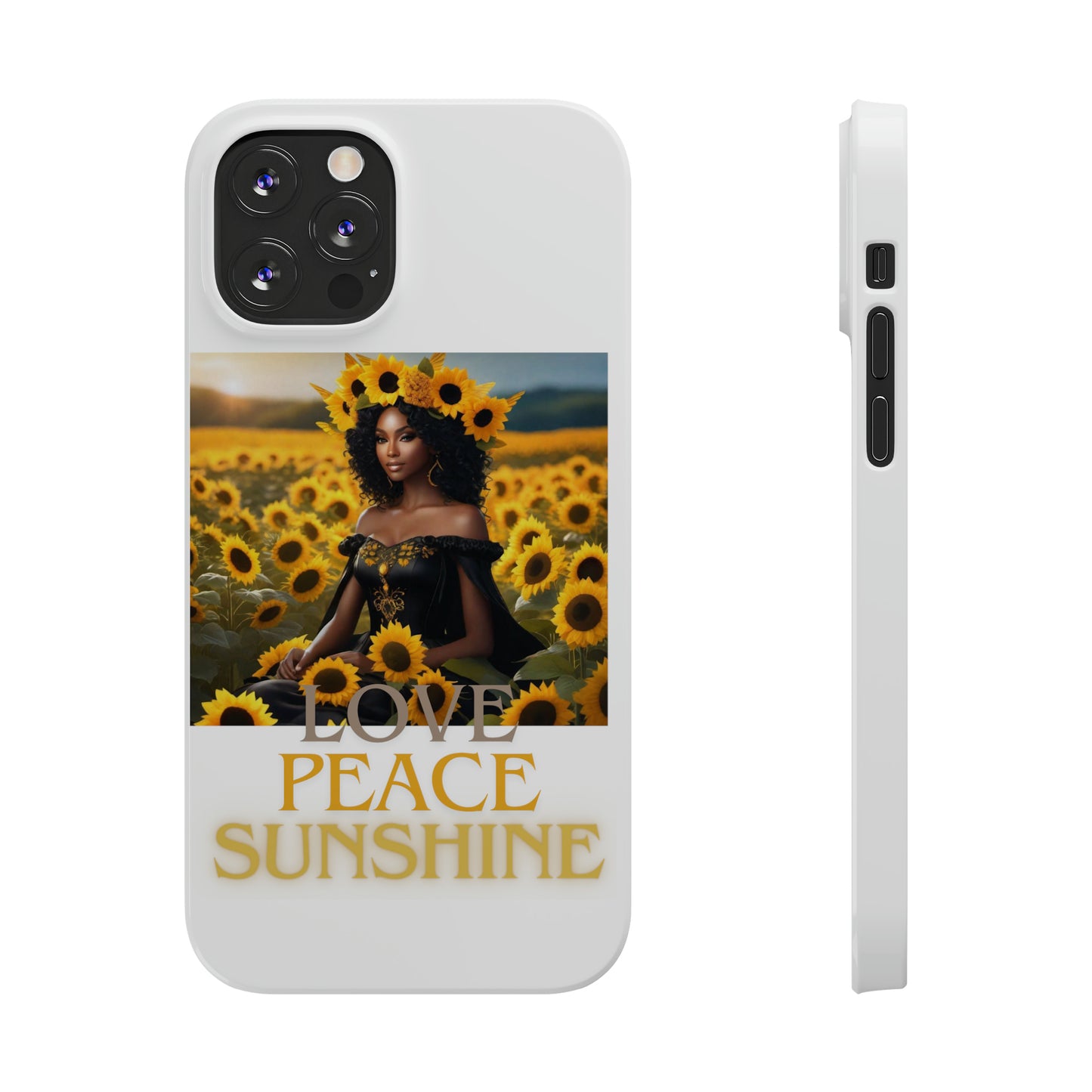 Sunshine Slim white Phone Cases - iPhone 12/12 Pro - Phone Case